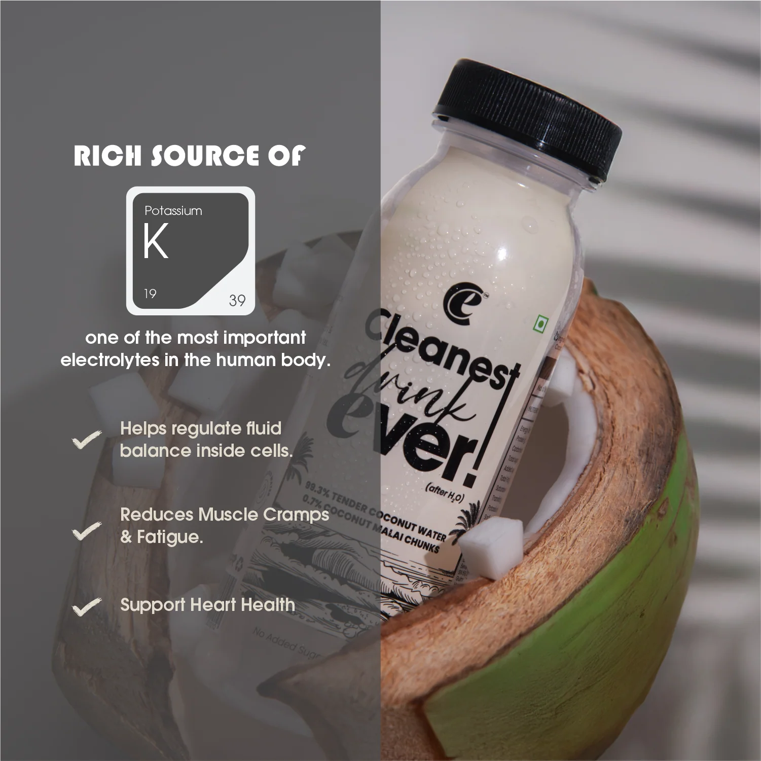 100% Natural Tender Coconut Water with Malai Chunks - 200ml, Pack of 4 (No Added Sugar, No Preservatives) - Image 5