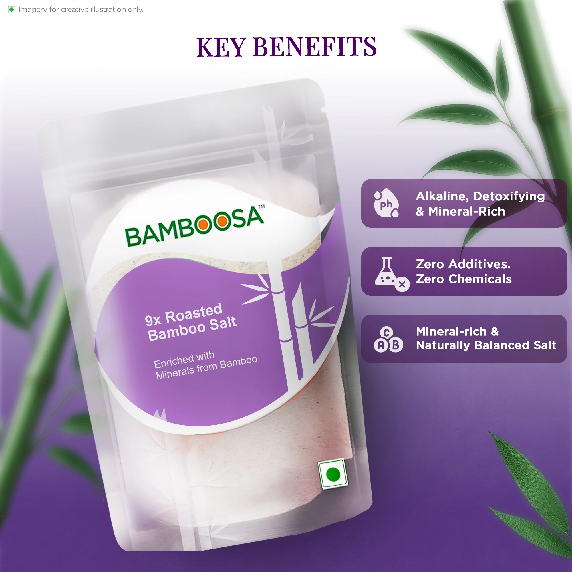 Bamboosa 9x Bamboo Roasted Salt, 500g (Mineral-Rich | Alkaline Salt | Cooking & Wellness) - Image 5