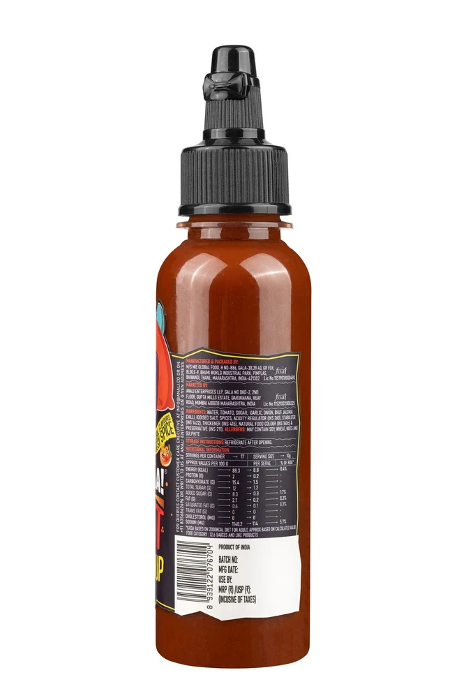 Bhut Hot Ketchup, 170g (Made with Global Flavours & Desi Spice, NO MSG, Made with Bhut Jalokia, Smoky, Bold, Tangy, All in 1, Flavourful, ) - Image 3