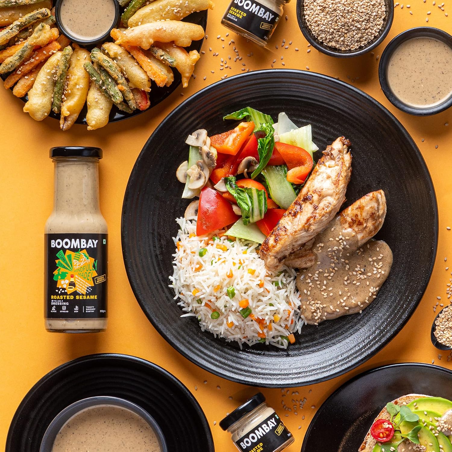 BOOMBAY Roasted Sesame Salad Dressing 220g - Image 7