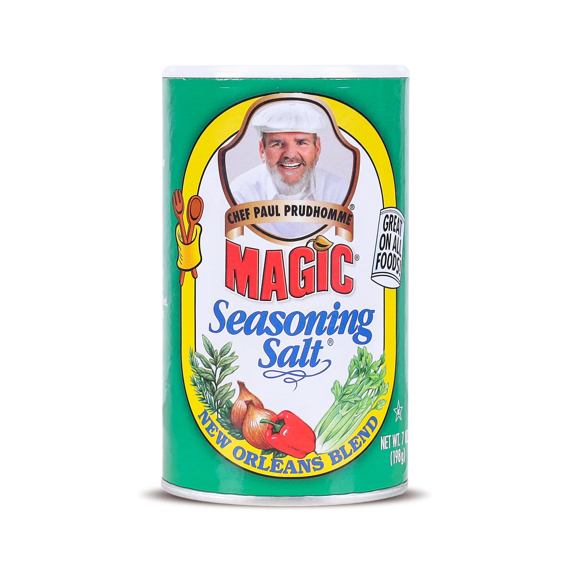 Chef Paul Prudhomme Magic Seasoning Salt, 198g (All-Purpose Savory Seasoning Blend, NO MSG, NO Preservatives, Gluten-free)