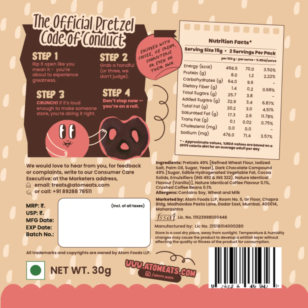 Choco Variety Pack (Pack of 5 - 30g) - Image 7