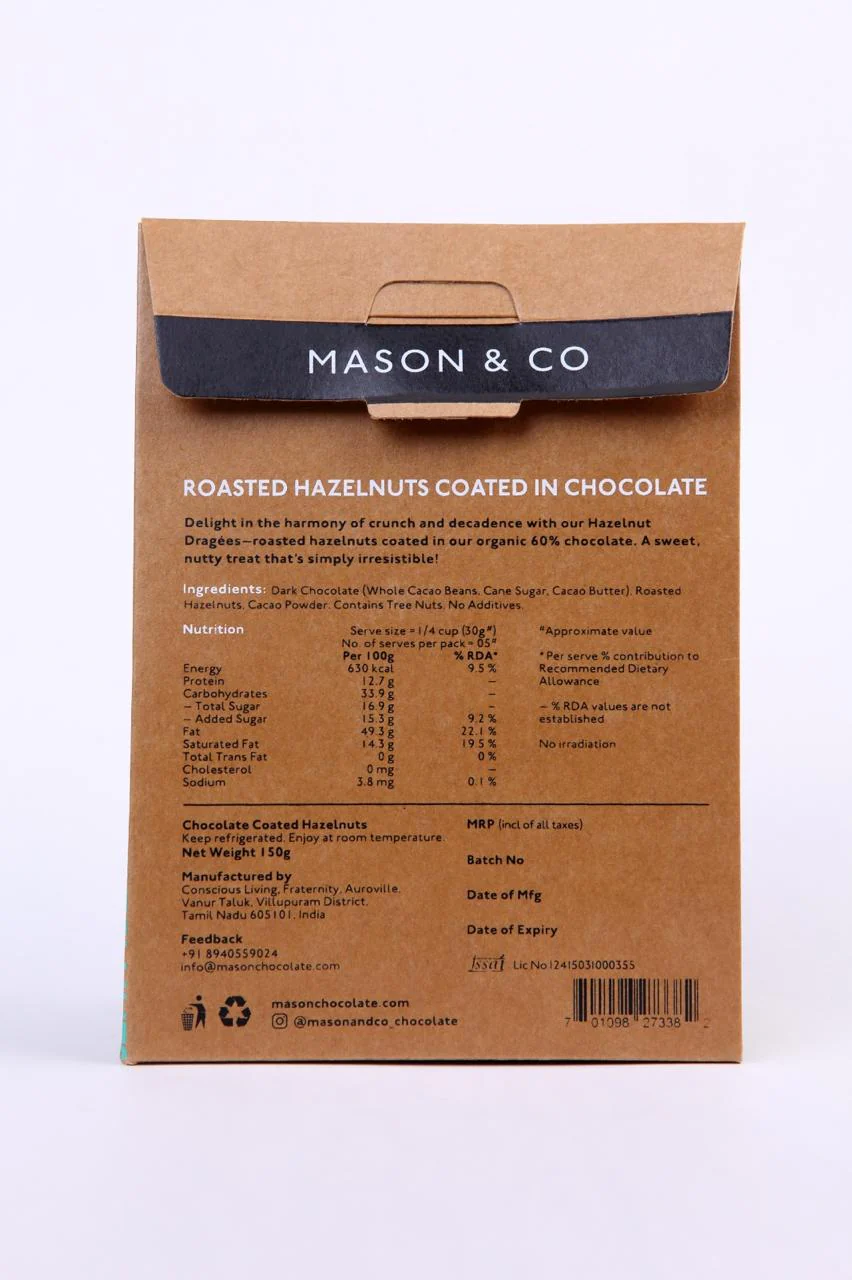 Chocolate Coated Nuts - Dragees - Hazelnut, 150g - Image 3