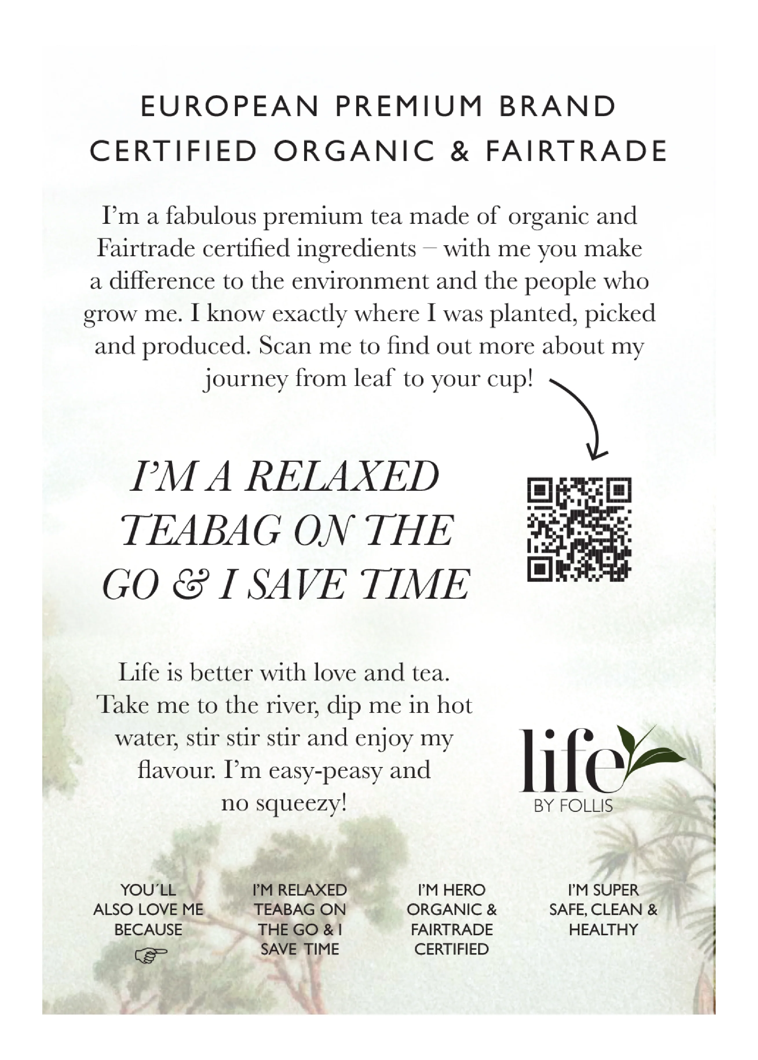 Coconut Pineapple Green Tea, 20 Enveloped Tea Bags - Image 4