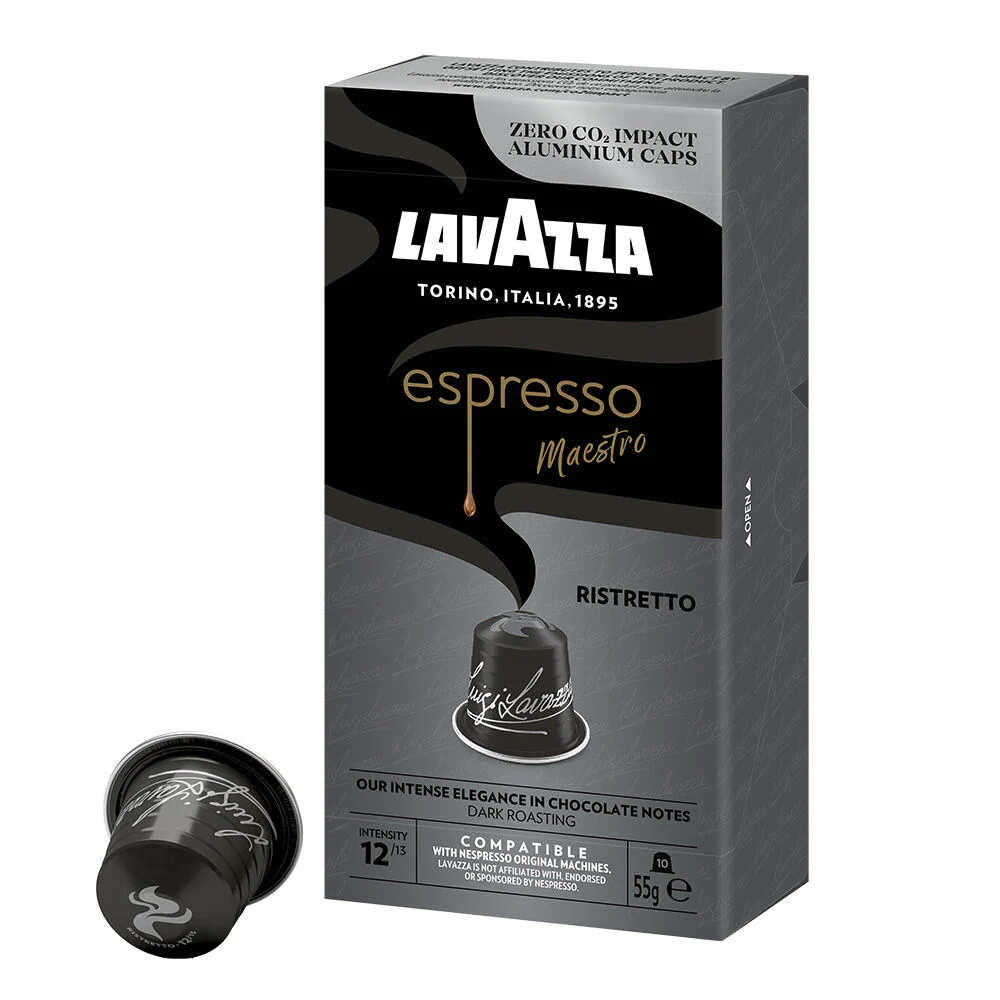 Espresso Ristretto | Nespresso Compatible Aluminium Capsules | Pack of 10 | Intensity 12 | 57g