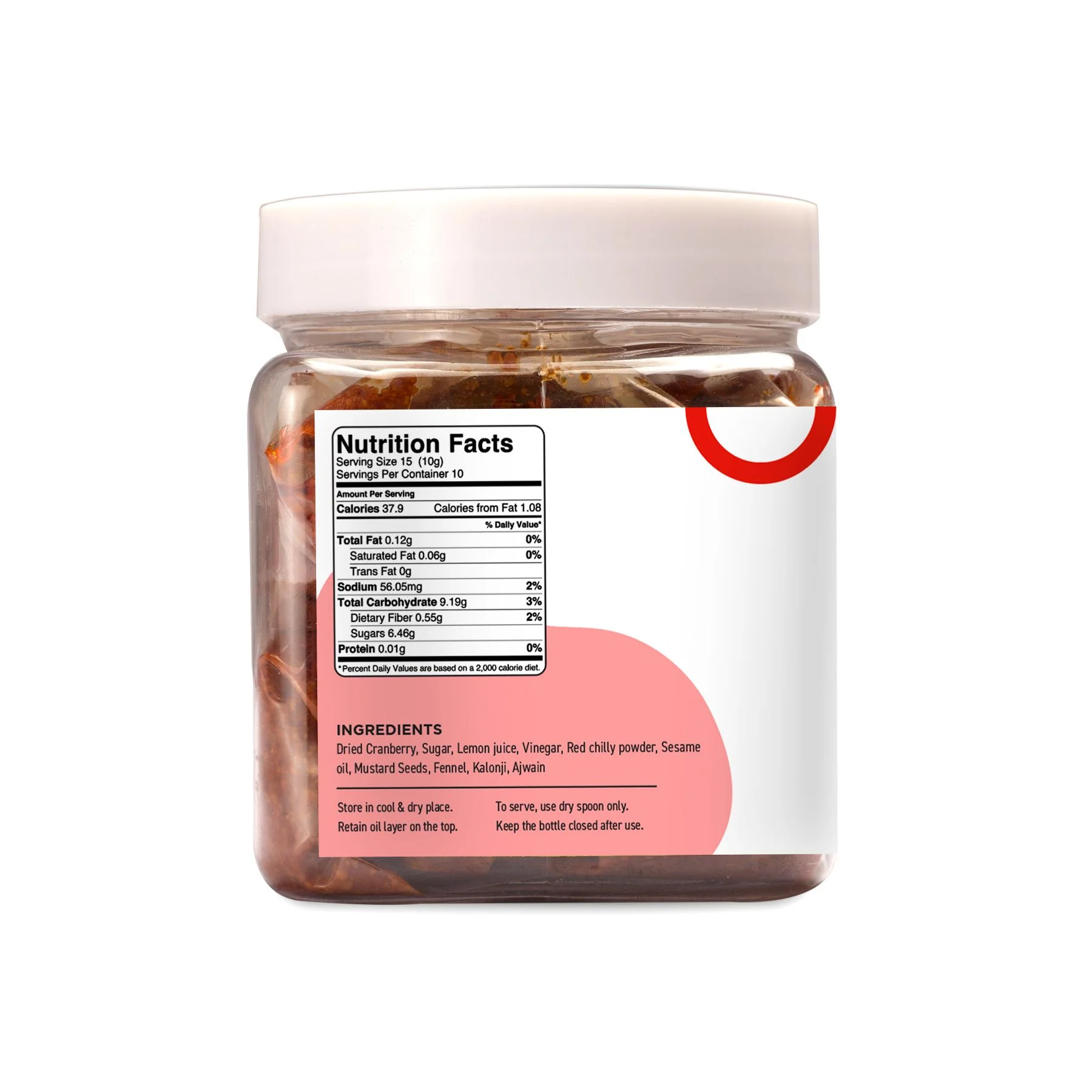 Goosebumps Cranberry Kalonji Pickle | Exotic Indian Fruit Pickles | Innovative Pickles | Pickled Fruits | Less Oil Achar, 250 GMS - Image 2