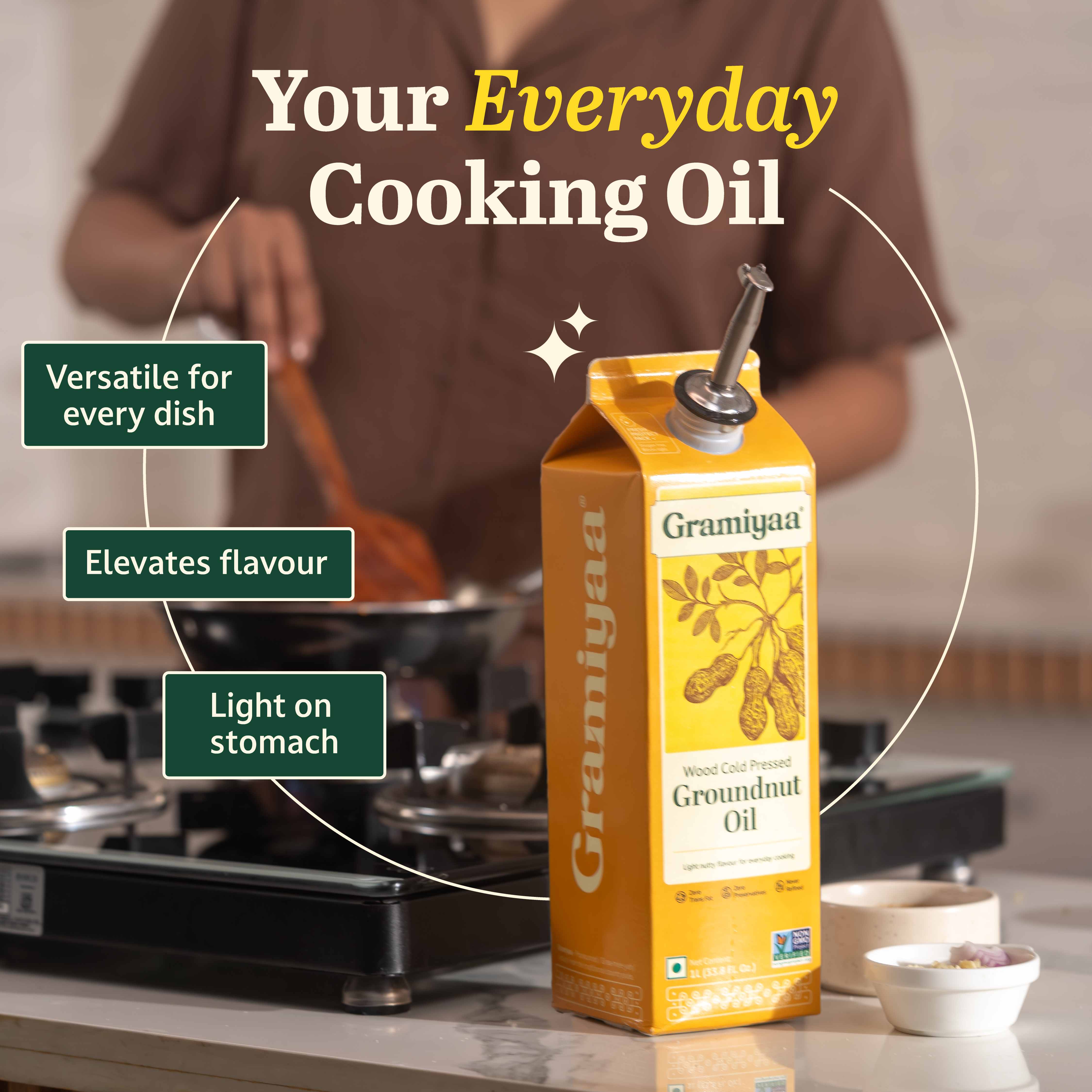 Groundnut Oil - Wood Cold Pressed Oil 1L - Image 4