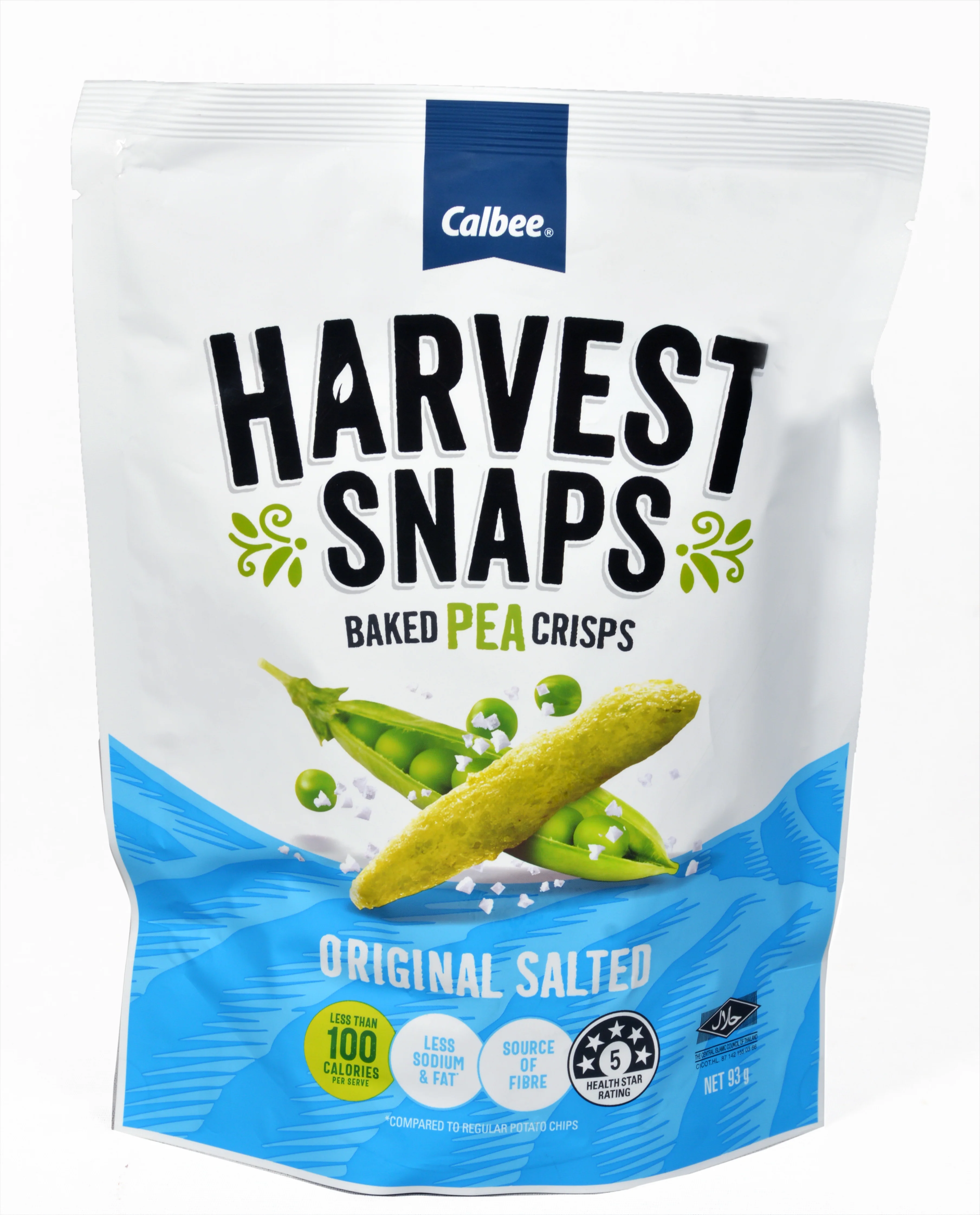 Harvest Snaps Baked Pea Crisps Salted, 93g