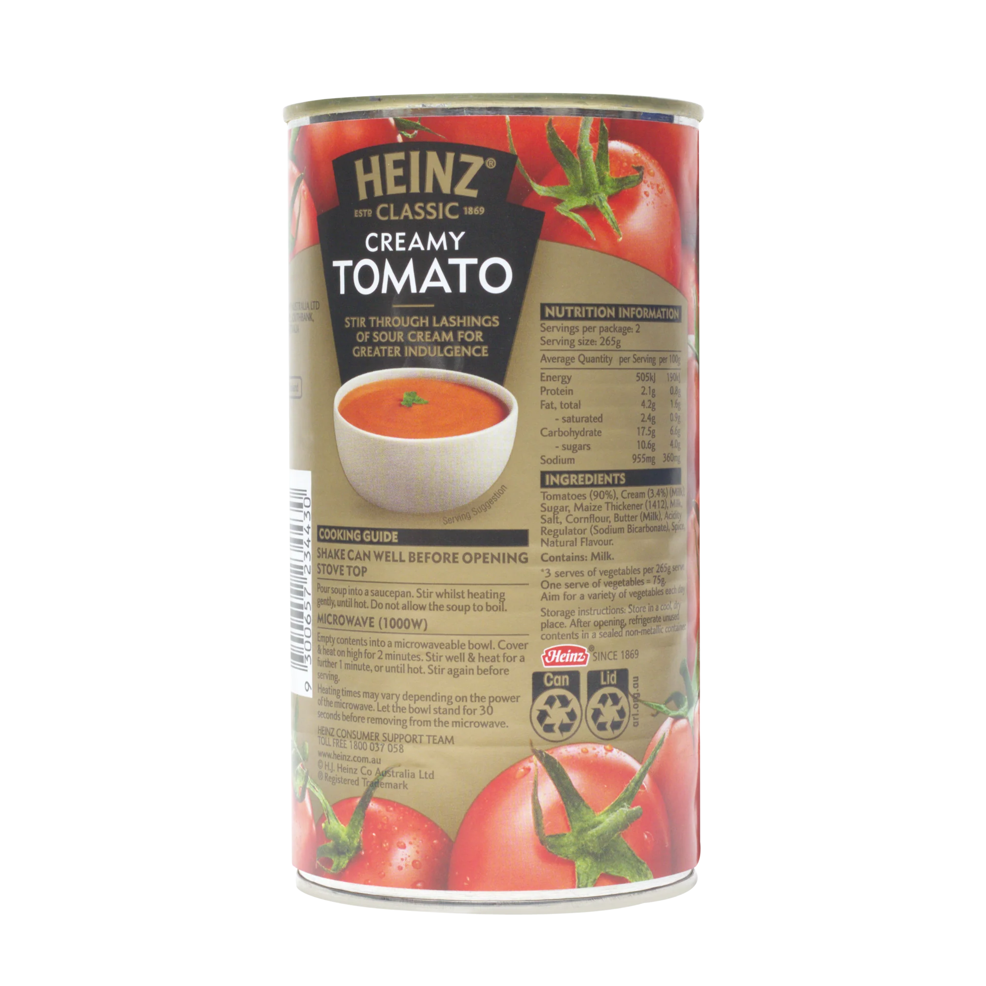 Heinz Creamy Tomato Soup, 535g (Smooth & Creamy Tomato Soup, Ready to Heat) - Image 3