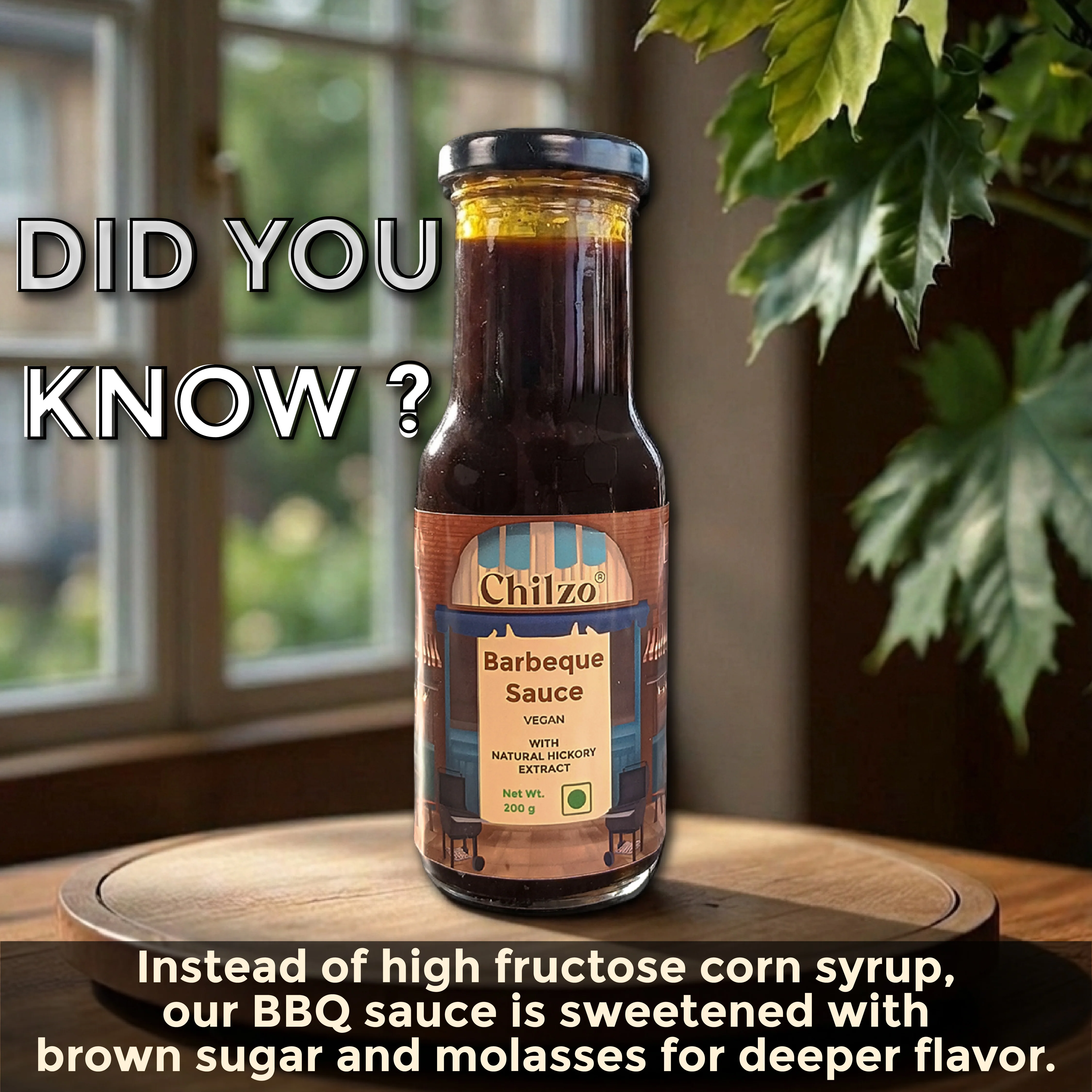 Hickory Barbecue Sauce,200g (Classic Smoky BBQ Sauce, No Added Colors or Flavours, Natural Hickory Smoke) - Image 9
