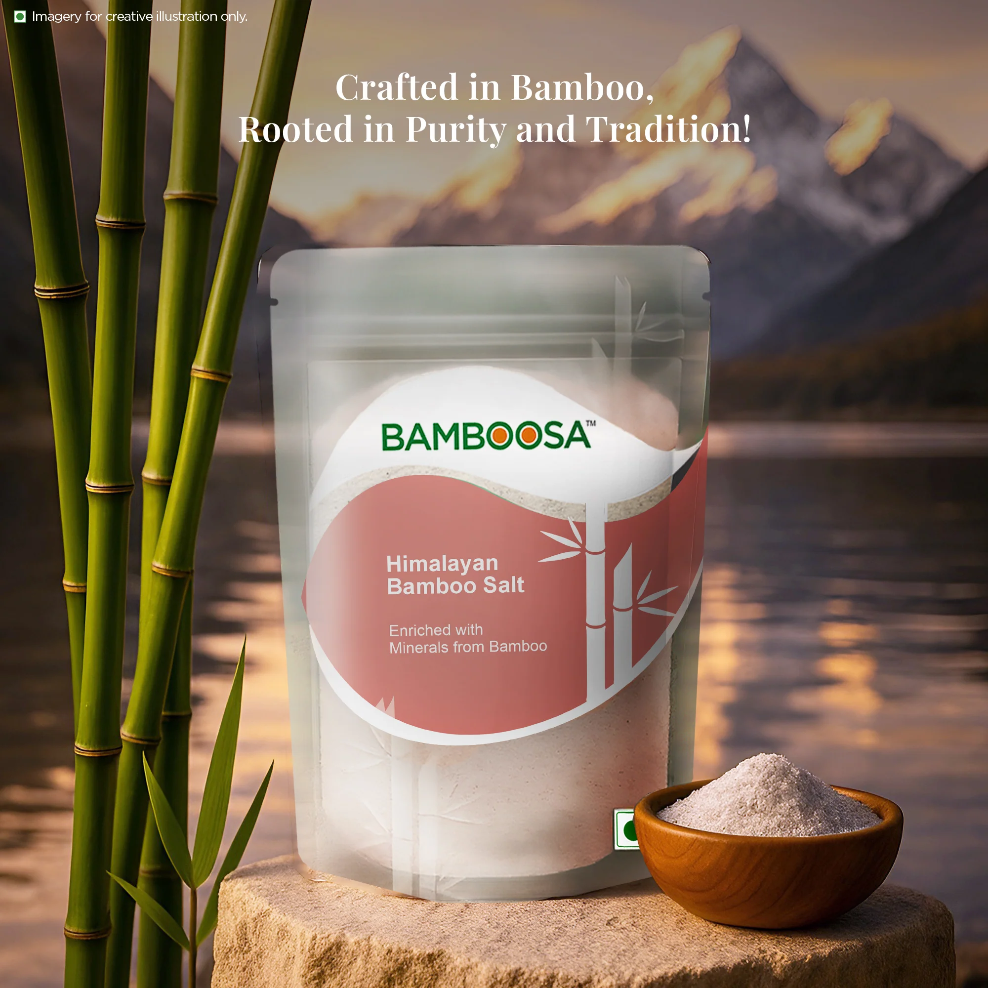 Bamboosa Himalayan Bamboo Salt, 500g (Mineral-Rich | Alkaline Salt | Cooking & Wellness) - Image 3