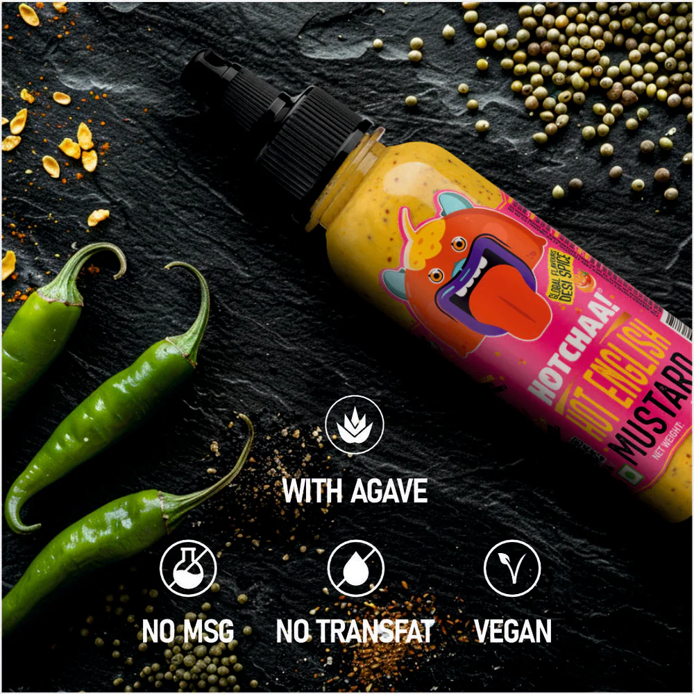 Hot English Mustard Sauce, 170g (Made with Yellow and Brown Mustard Seed, NO MSG, New Launch Desi Spice Sauce) - Image 7