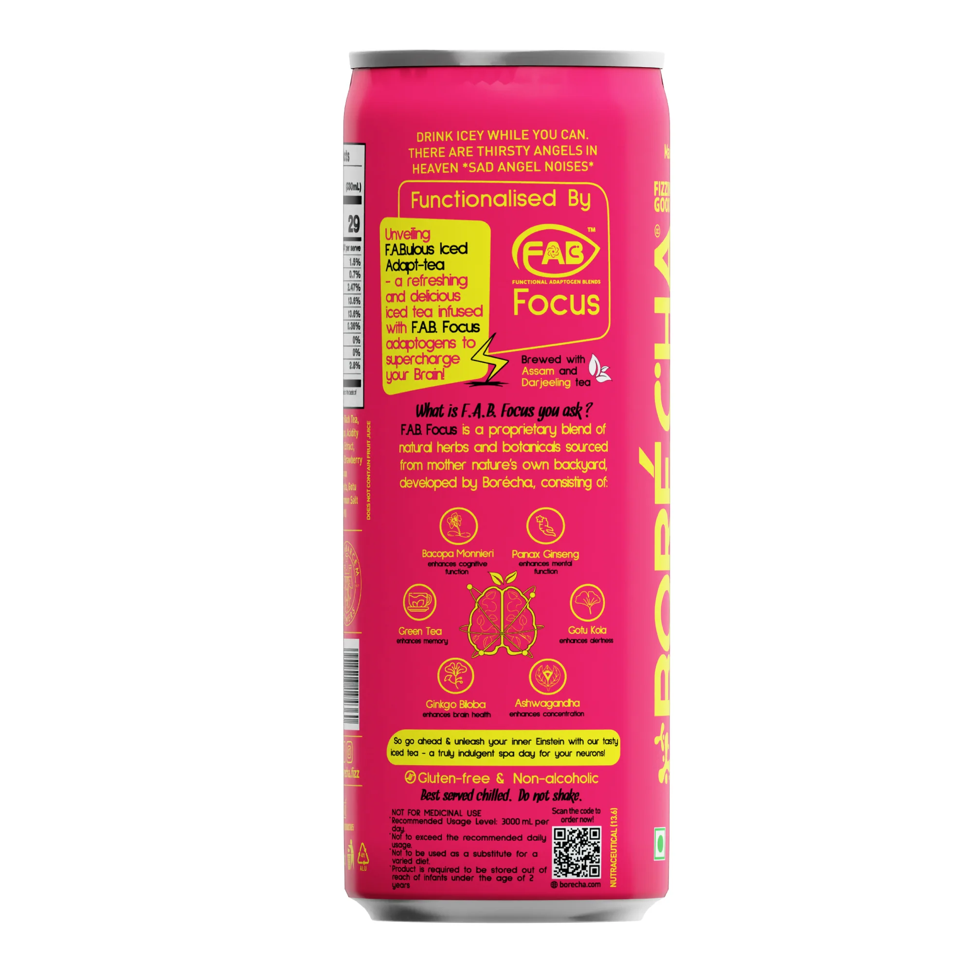 ICEY Strawberry Lemon Sparkling Iced Tea, 330ml - Image 2