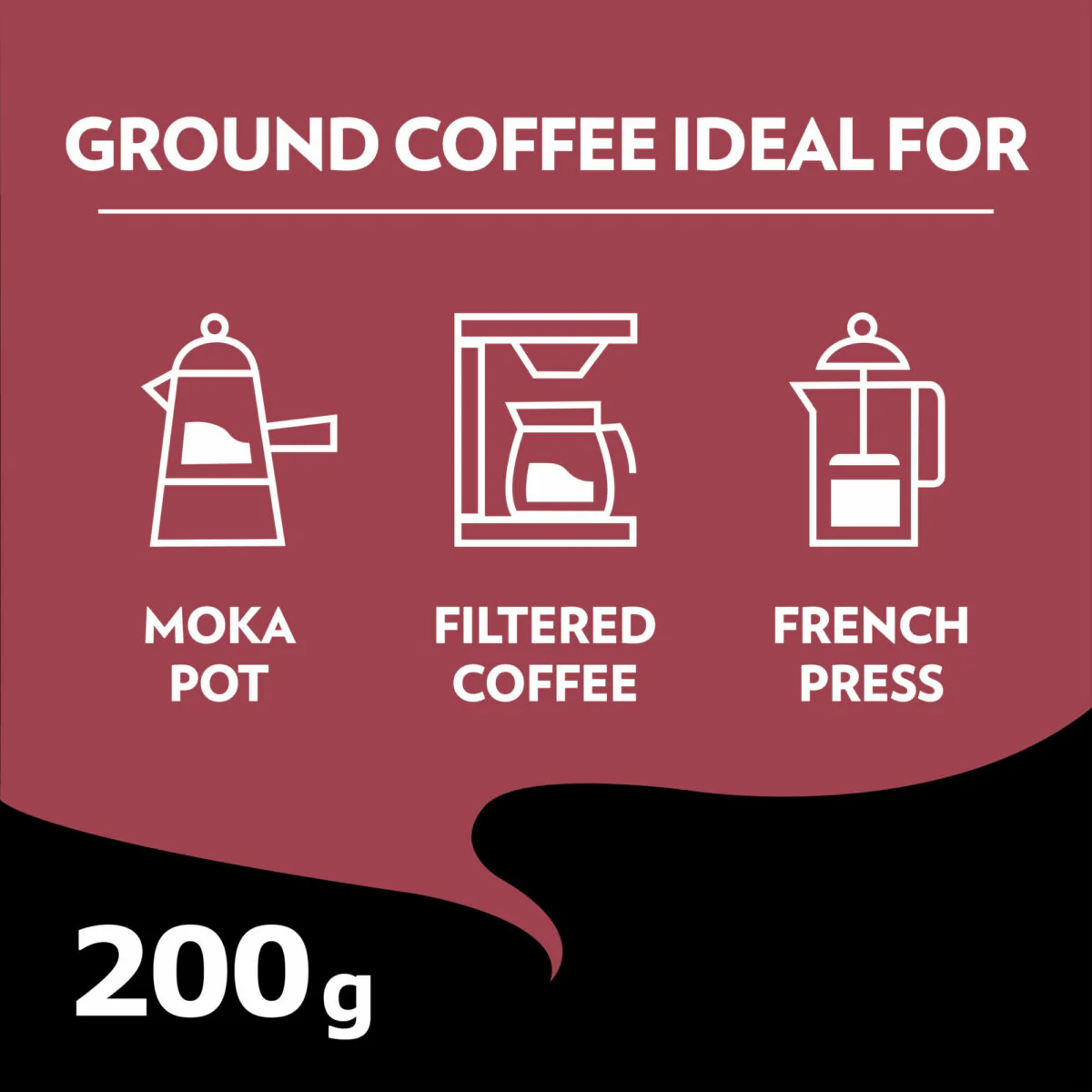 Il Mattino Bold |Pure Ground Coffee | Blend of Arabica & Robusta| Medium Roast | Notes of Wood, Cocoa & Spices | Intensity 5 | 200g Tin - Image 8