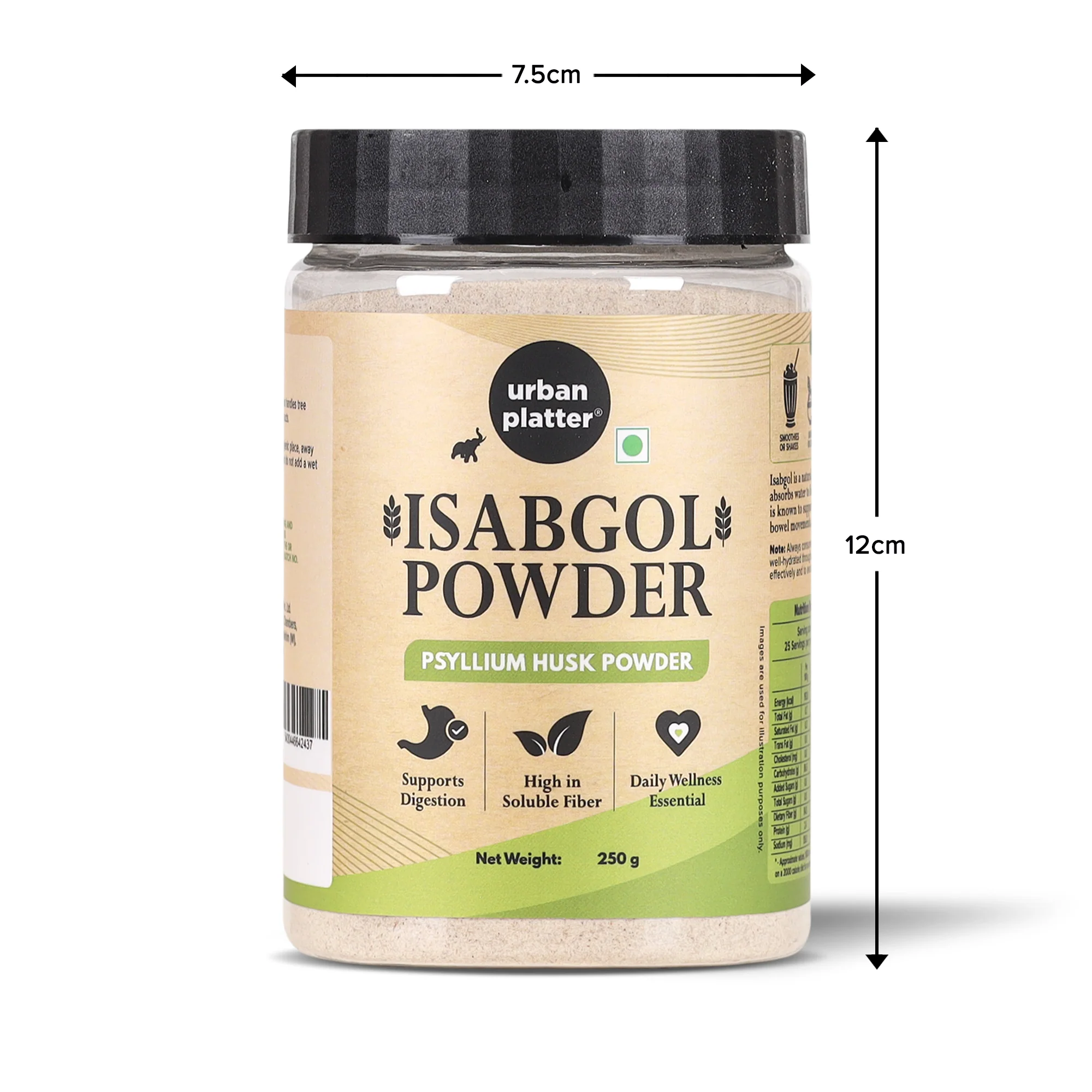 Isabgol Powder, 250g (Finely Milled Psyllium Husk, Rich in Dietary Fibre, Supports Digestive Health, Nature's Soluble Fibre) - Image 12
