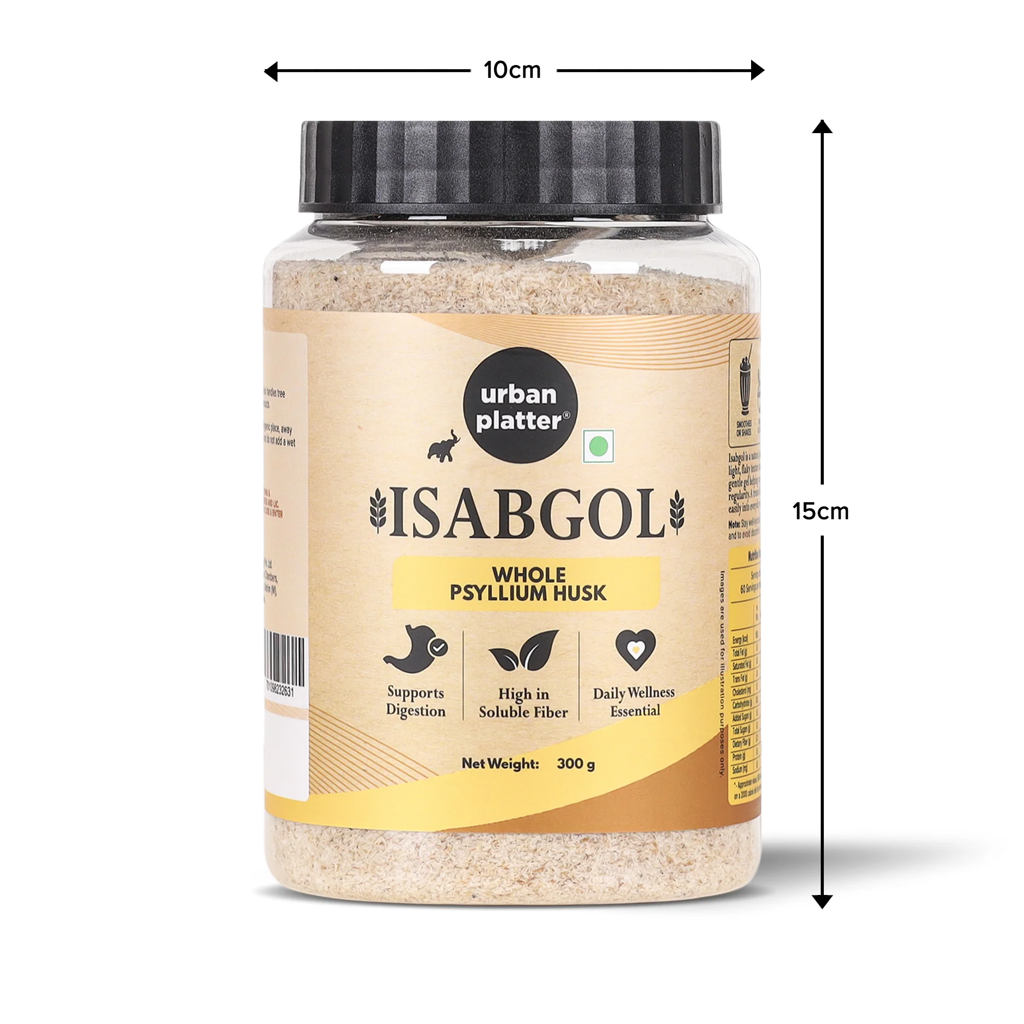 Isabgol, 150g (Whole Psyllium Husk, Rich in Dietary Fiber, Supports Digestive Health, Nature's Soluble Fiber) - Image 10