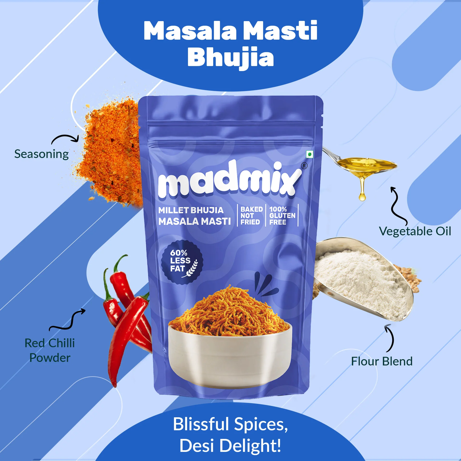 Jowar Bhujia Masala Masti, 125g - Image 3