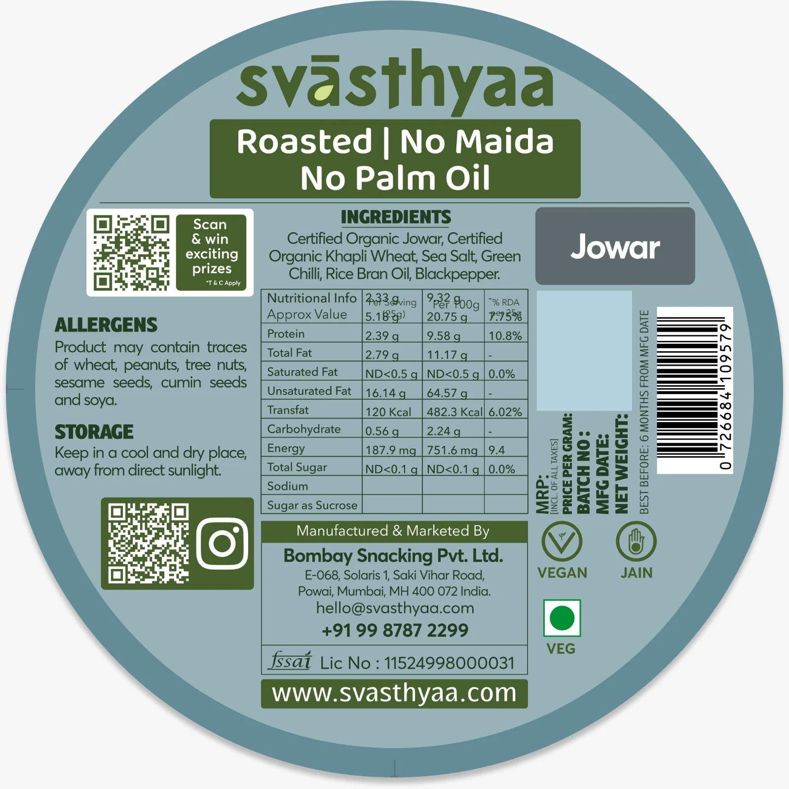 Jowar I Millet Khakhra, 200g - Image 8