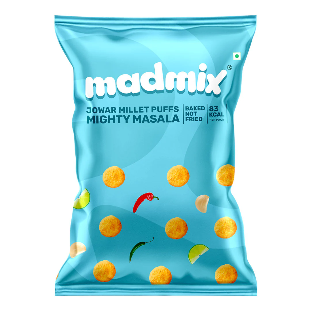 Jowar Millet Puffs Mighty Masala, 20g