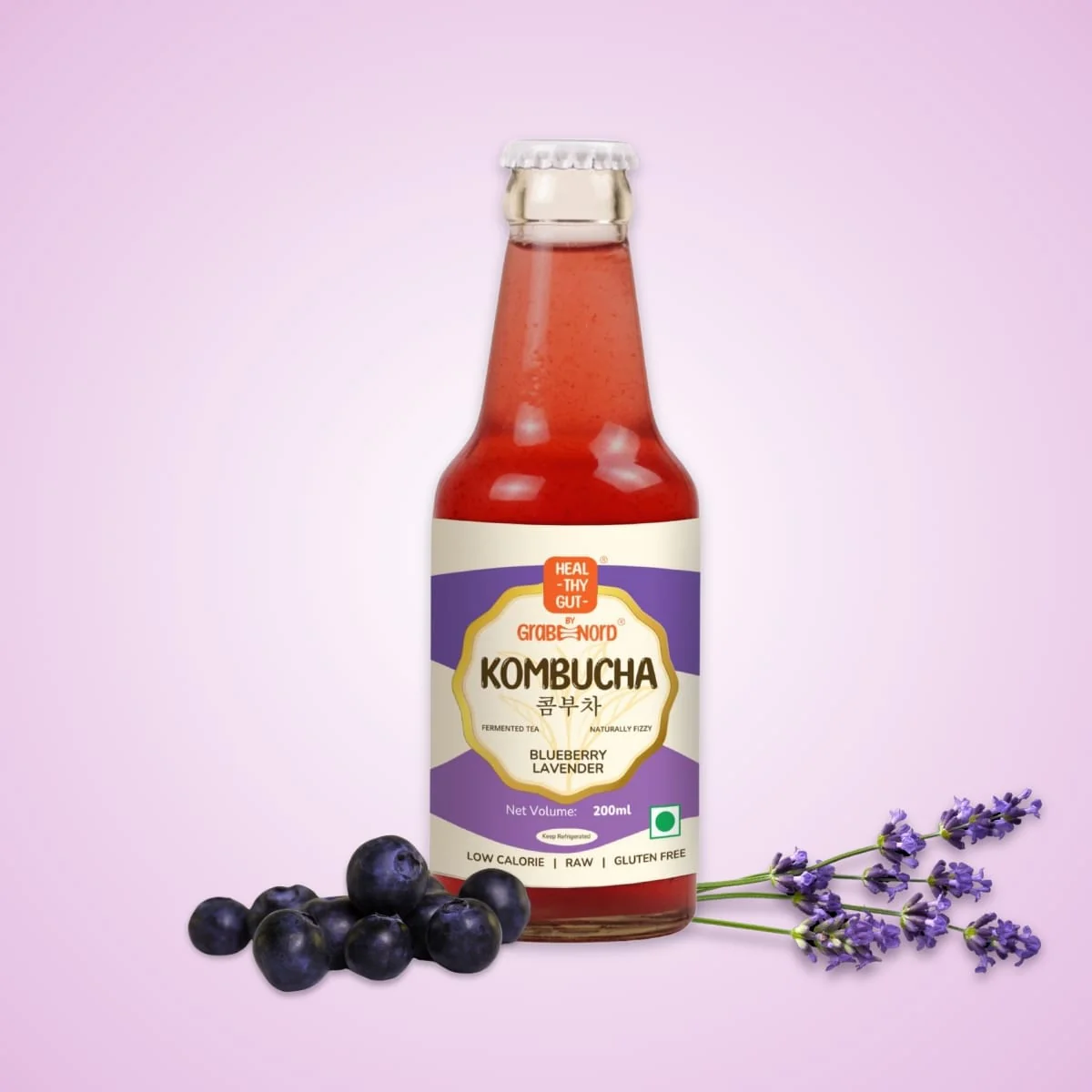 Kombucha Blueberry Lavender, 200ml - Image 6