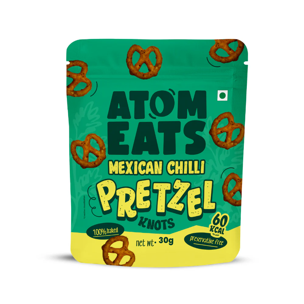 Mexican Chilli Pretzels, 30g (Baked Crunchy Snack, Spicy & Tangy Mexican Style Flavor, On-the-Go Snack)