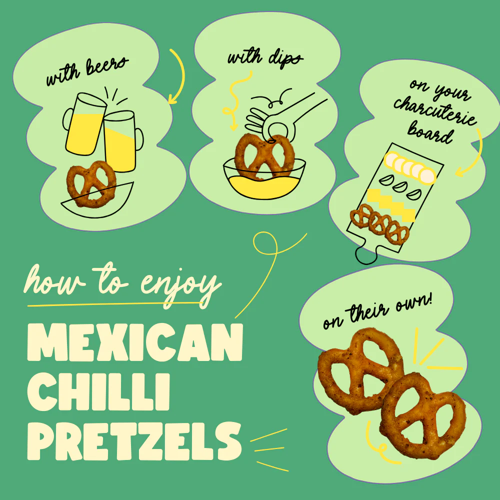 Mexican Chilli Pretzels, 30g (Baked Crunchy Snack, Spicy & Tangy Mexican Style Flavor, On-the-Go Snack) - Image 6