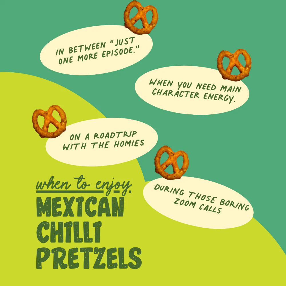 Mexican Chilli Pretzels, 30g (Baked Crunchy Snack, Spicy & Tangy Mexican Style Flavor, On-the-Go Snack) - Image 9