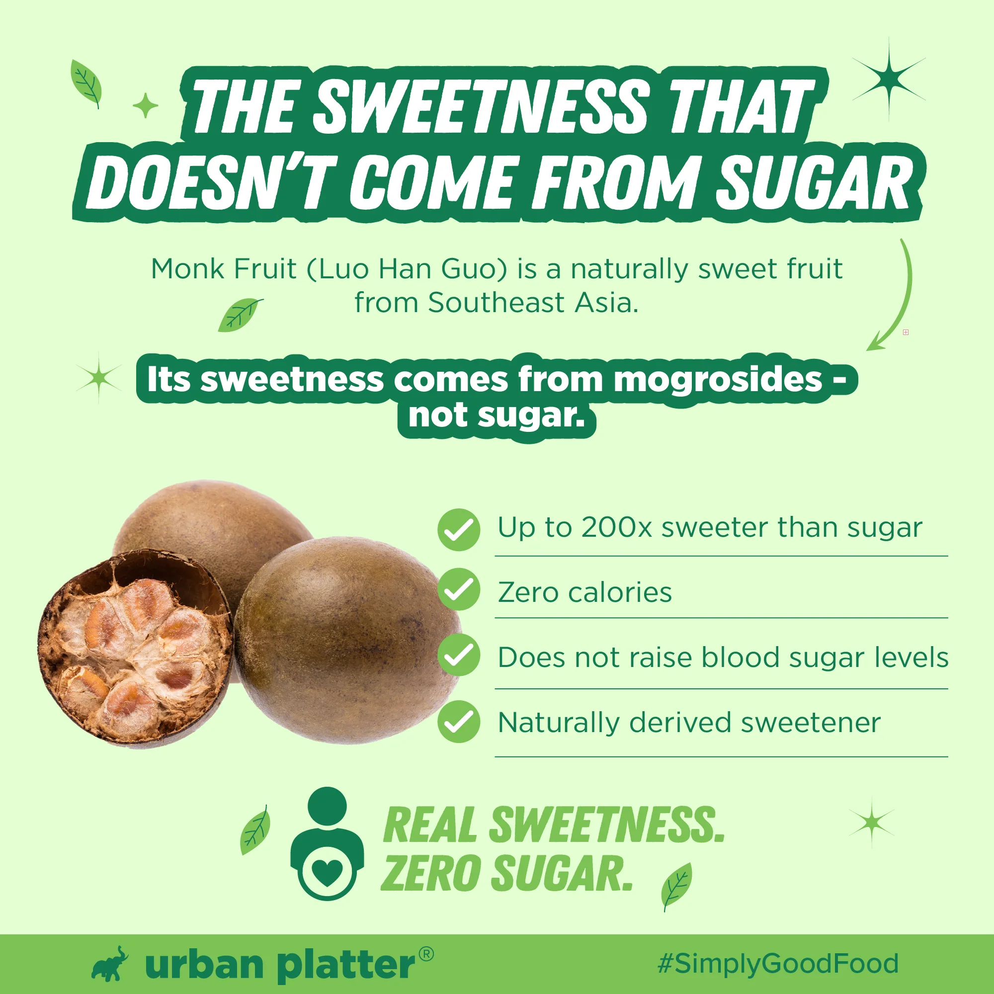 Monk Fruit Sweetener, 200g (Zero Calorie, Keto & Diabetic-Friendly, 1:1 Sugar Replacement, No Aftertaste, Monk Fruit + Erythritol Blend) - Image 7