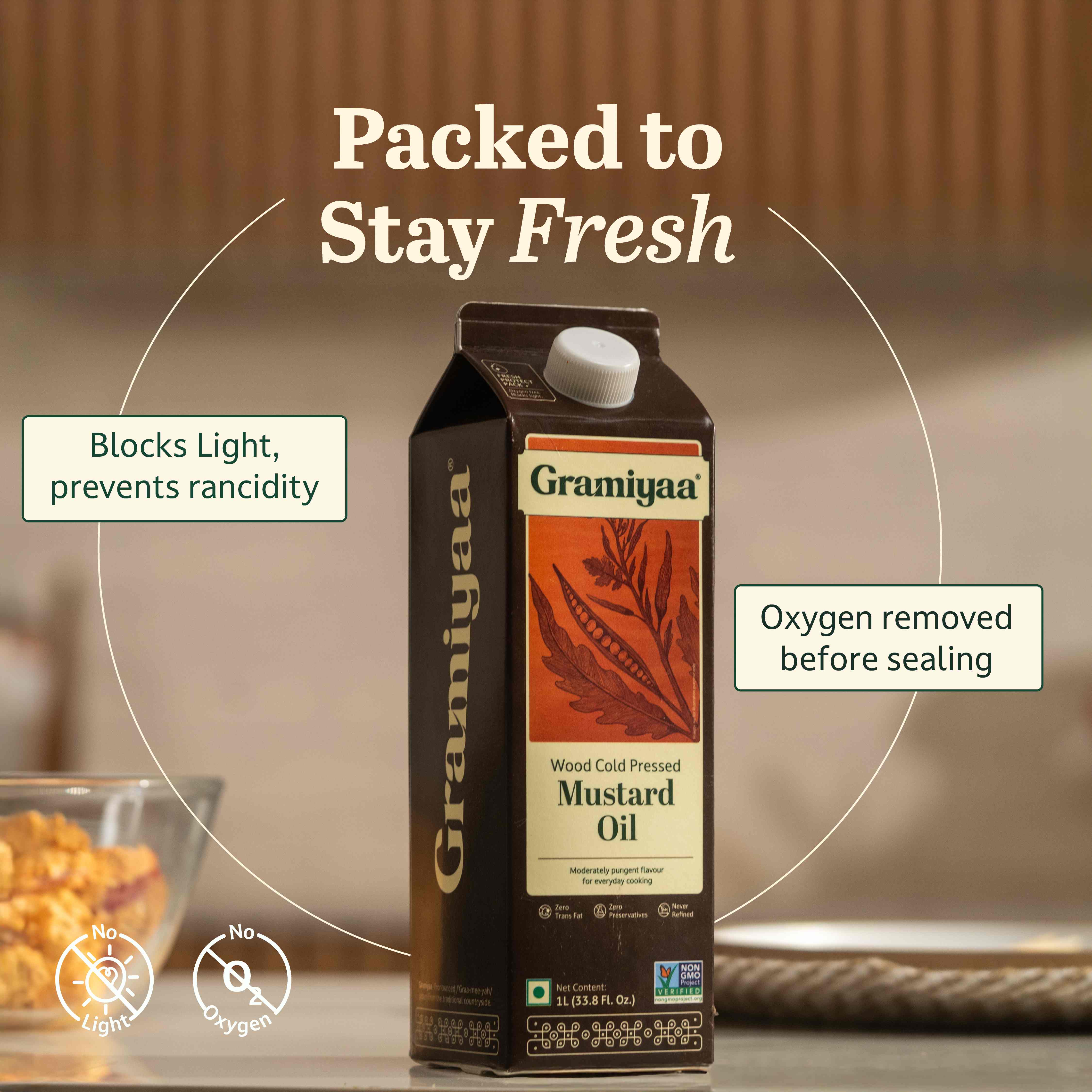 Mustard Oil - Wood Cold Pressed Oil 1L - Image 6