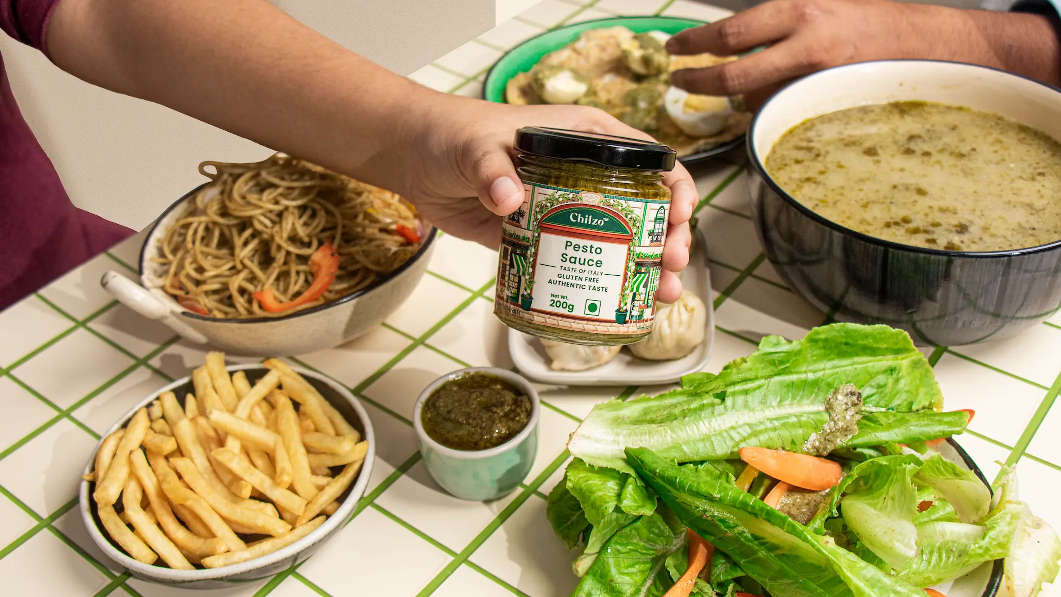 Pesto Sauce,200g (With Parmesan Cheese and Olive Oil, No Added Sugar) - Image 4