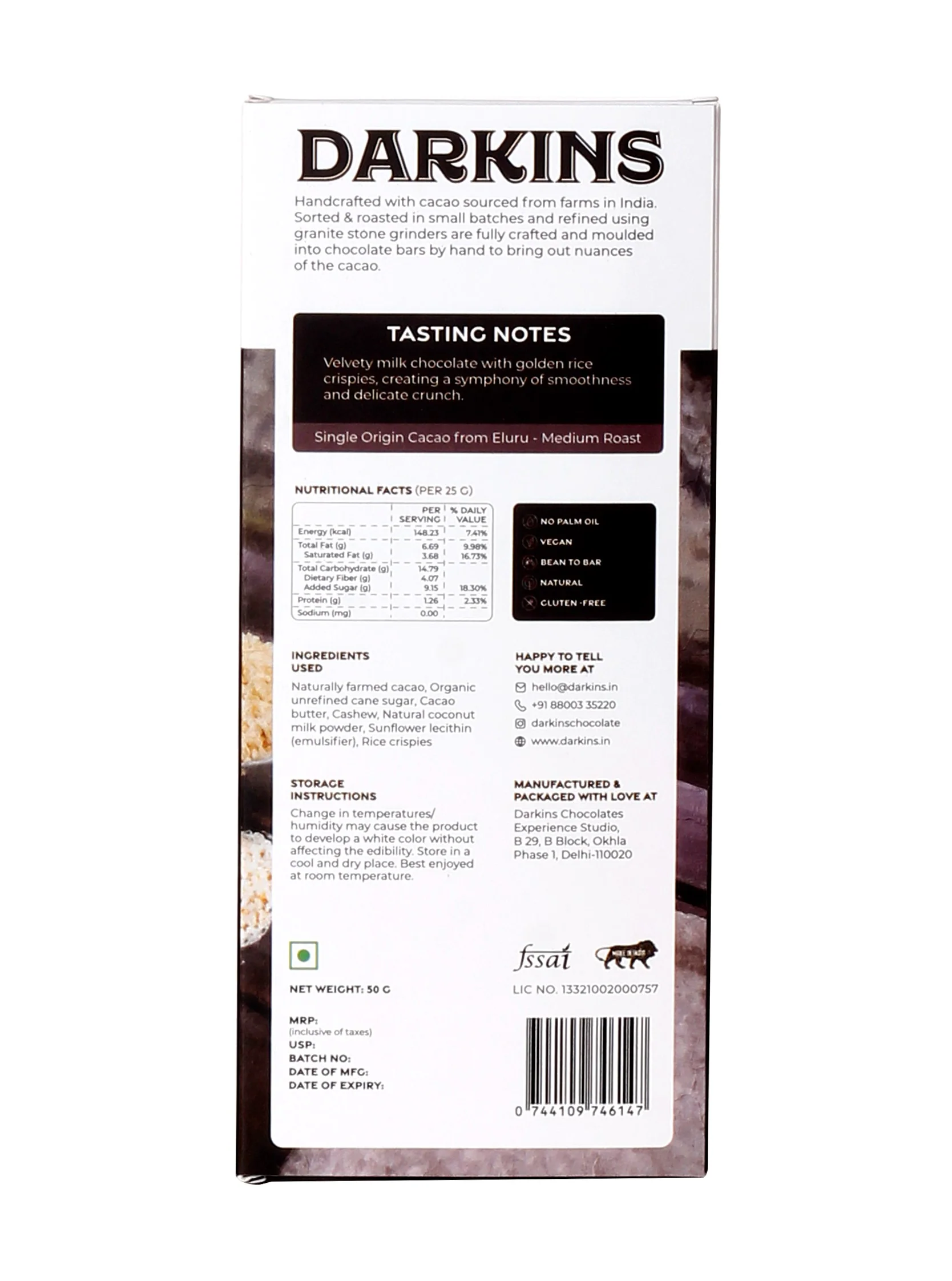 Plant-based Mylk Rice Crispies, 50g - Image 2