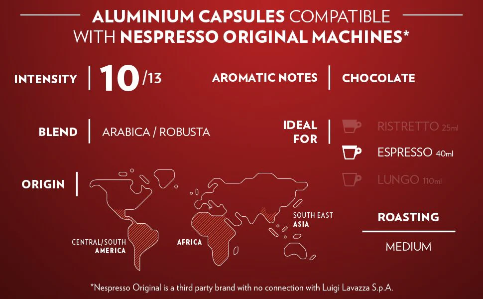 Qualità Rossa | Nespresso Compatible Aluminium Capsules | Pack of 10 | Intensity 10 | 57g - Image 11