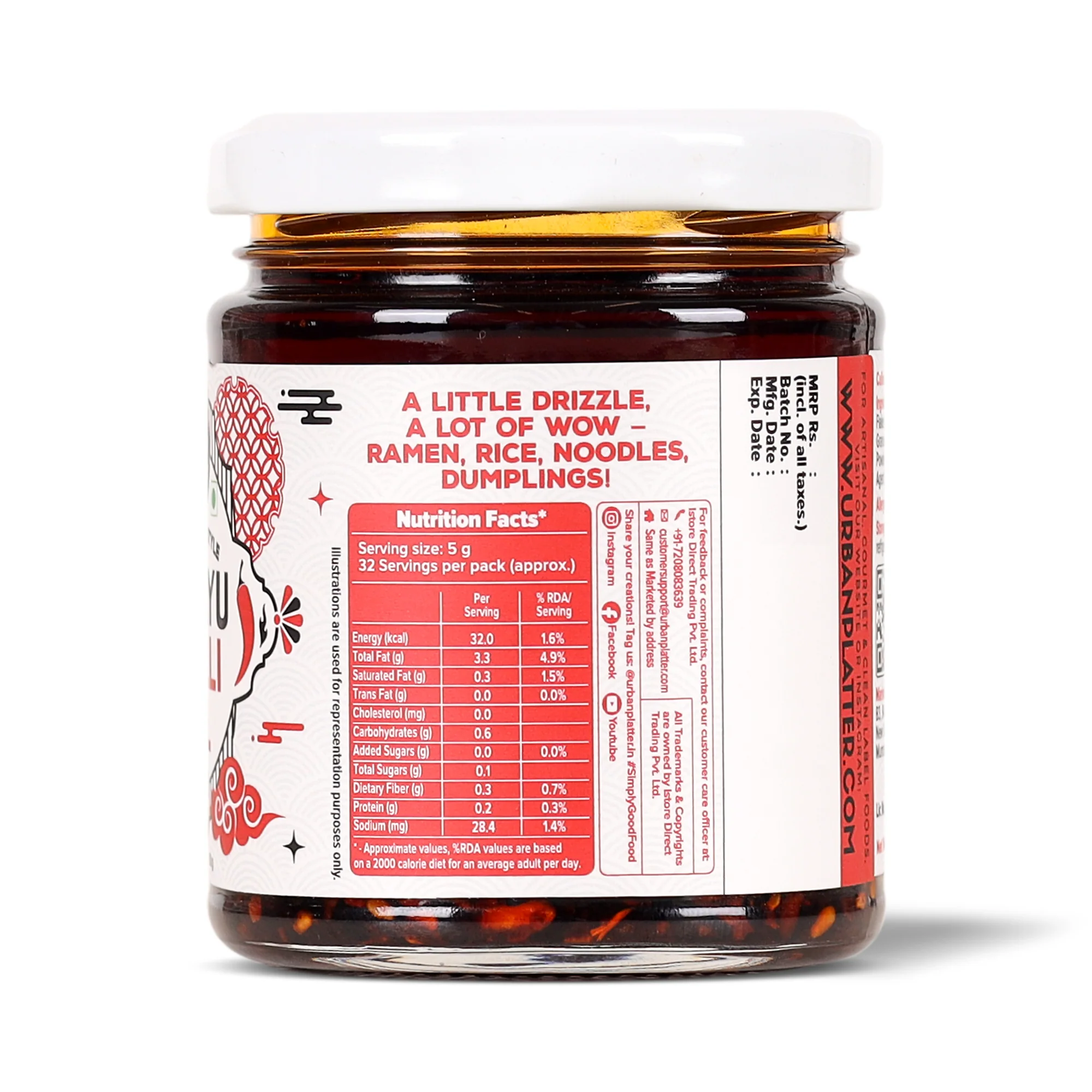 Raayu Chilli Oil, 160g (Japanese Style Chilli Oil, Infused with Sesame & Garlic, For Ramen, Rice, Dumplings, & Silken Tofu) - Image 12