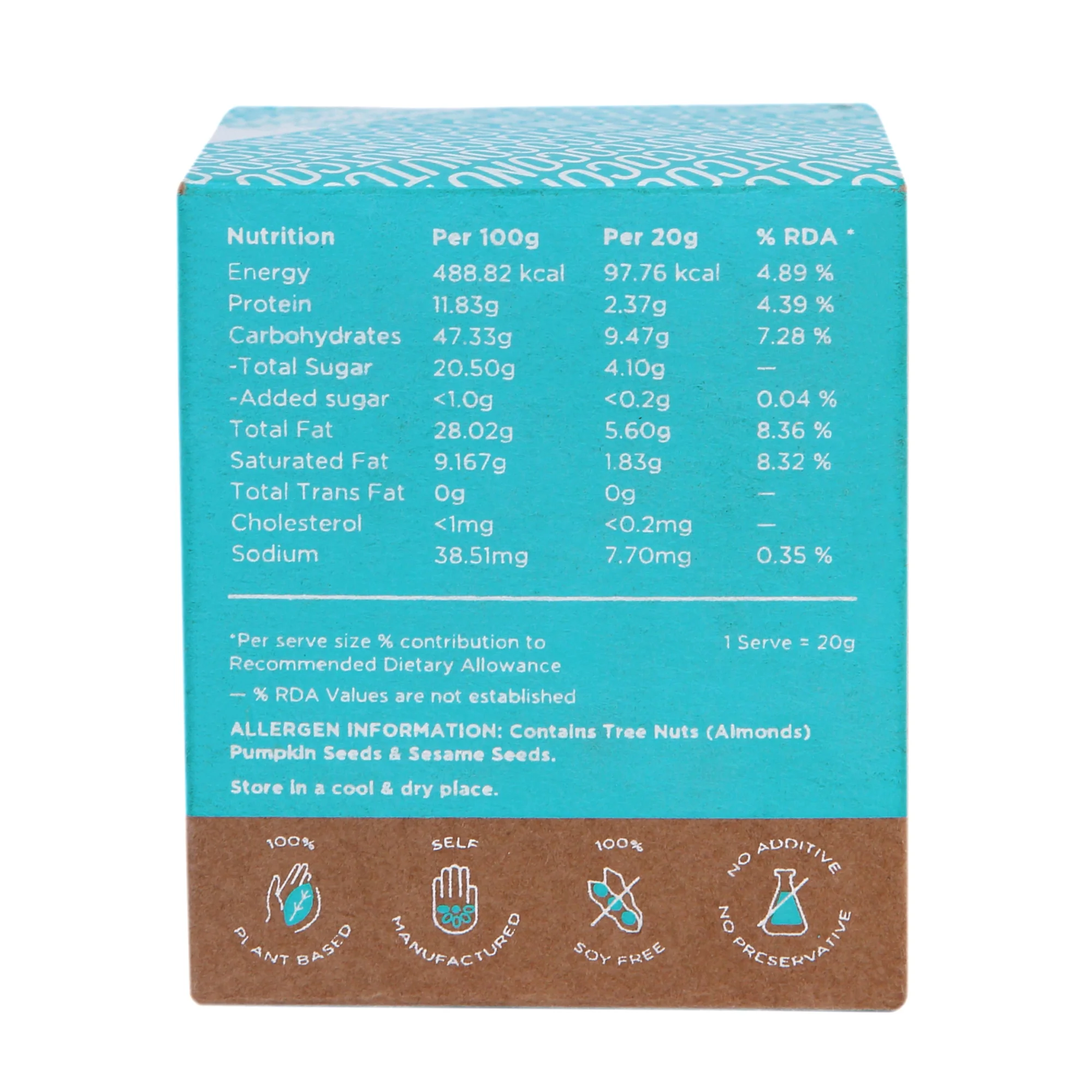 Rauw Coconut Nutrition Bite, 100g (5x20g) - Image 3