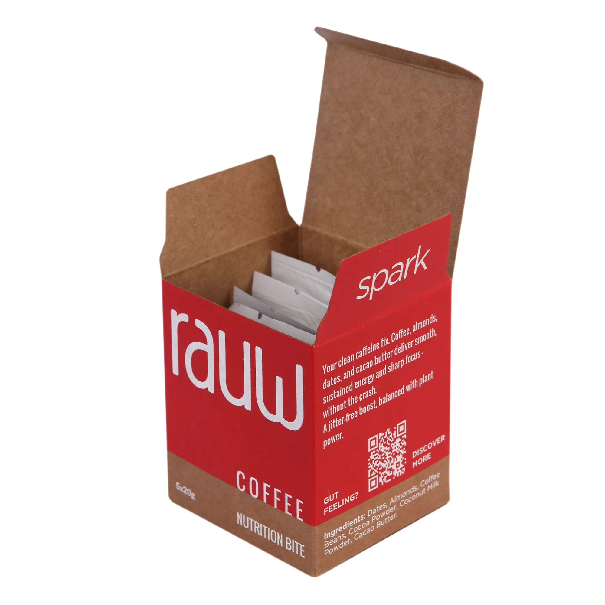 Rauw Coffee Nutrition Bite, 100g (5x20g) - Image 3