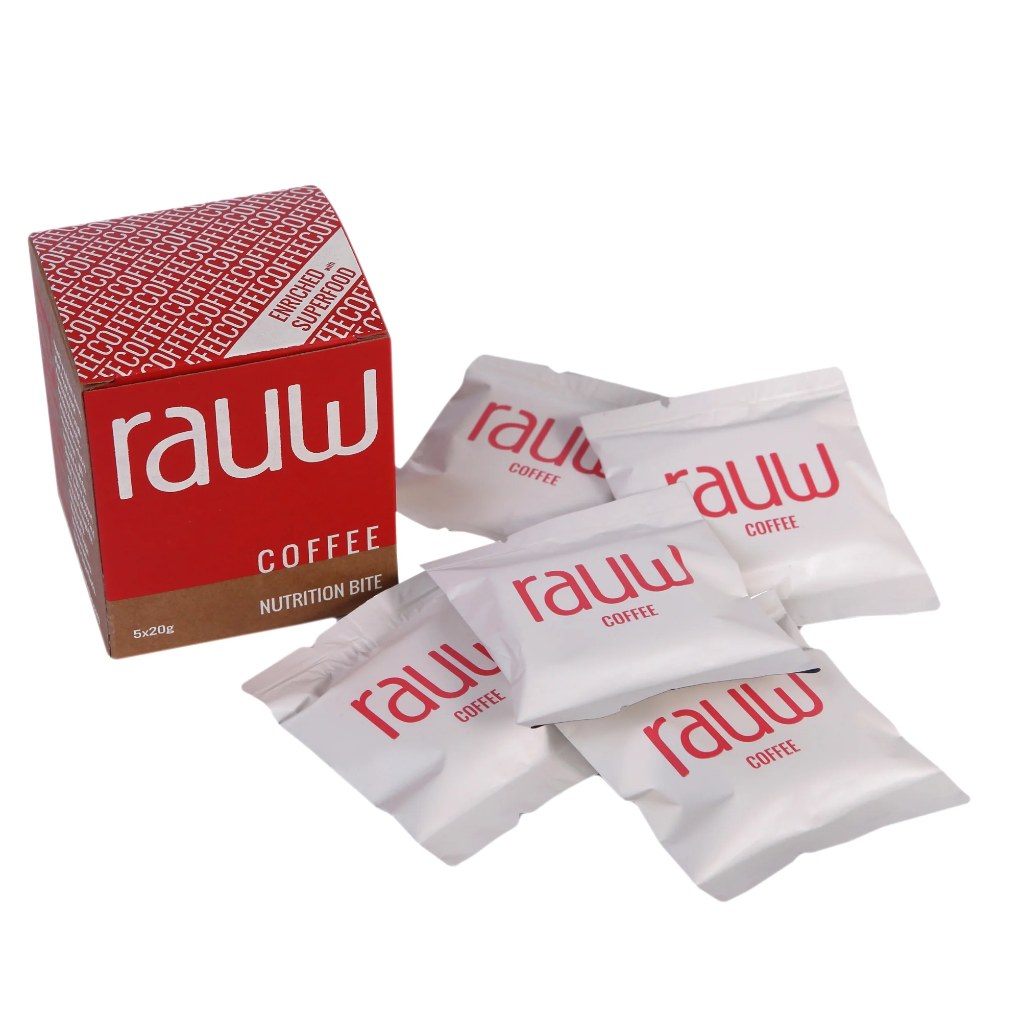 Rauw Coffee Nutrition Bite, 100g (5x20g) - Image 5