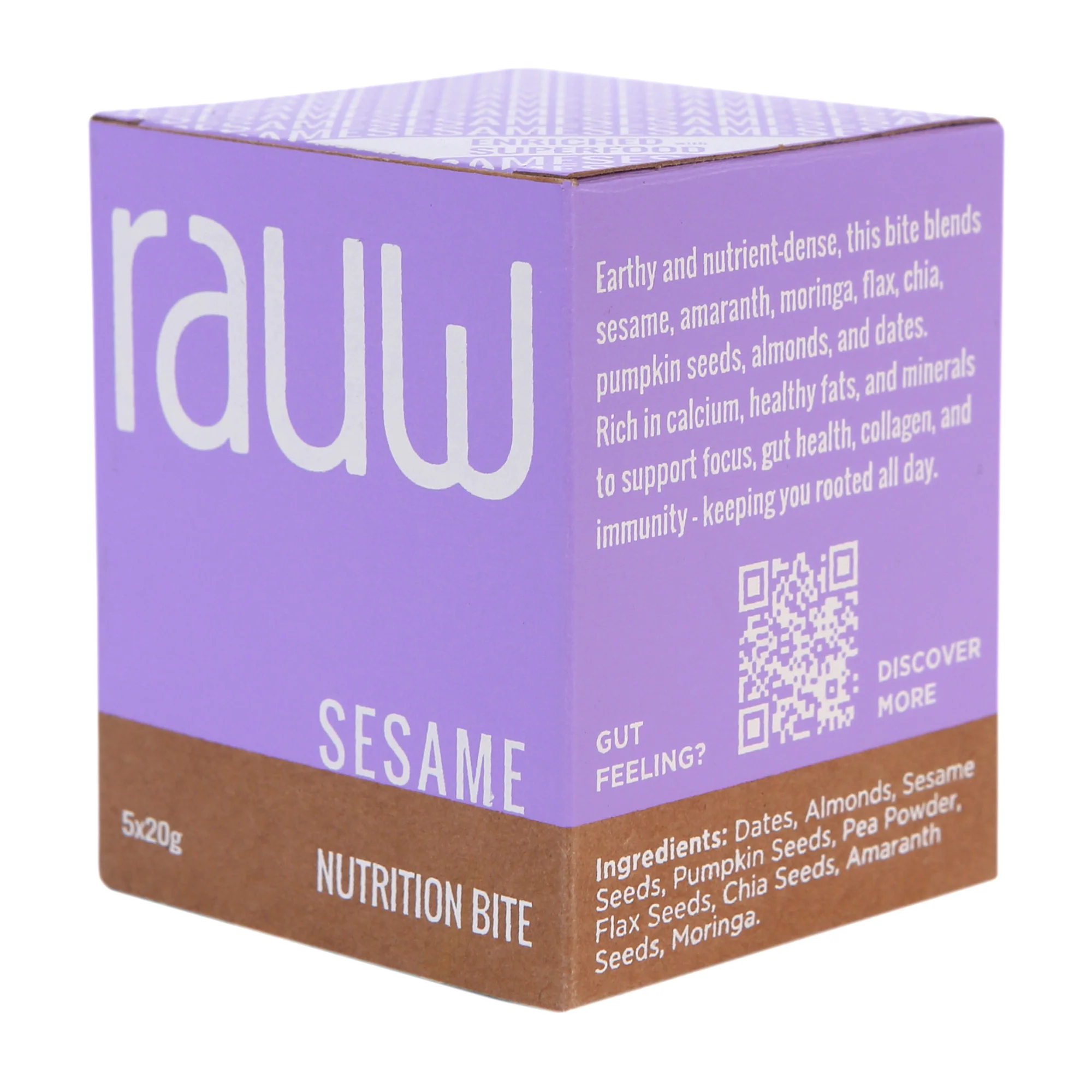 Rauw Sesame Nutrition Bite, 100g (5x20g) - Image 5