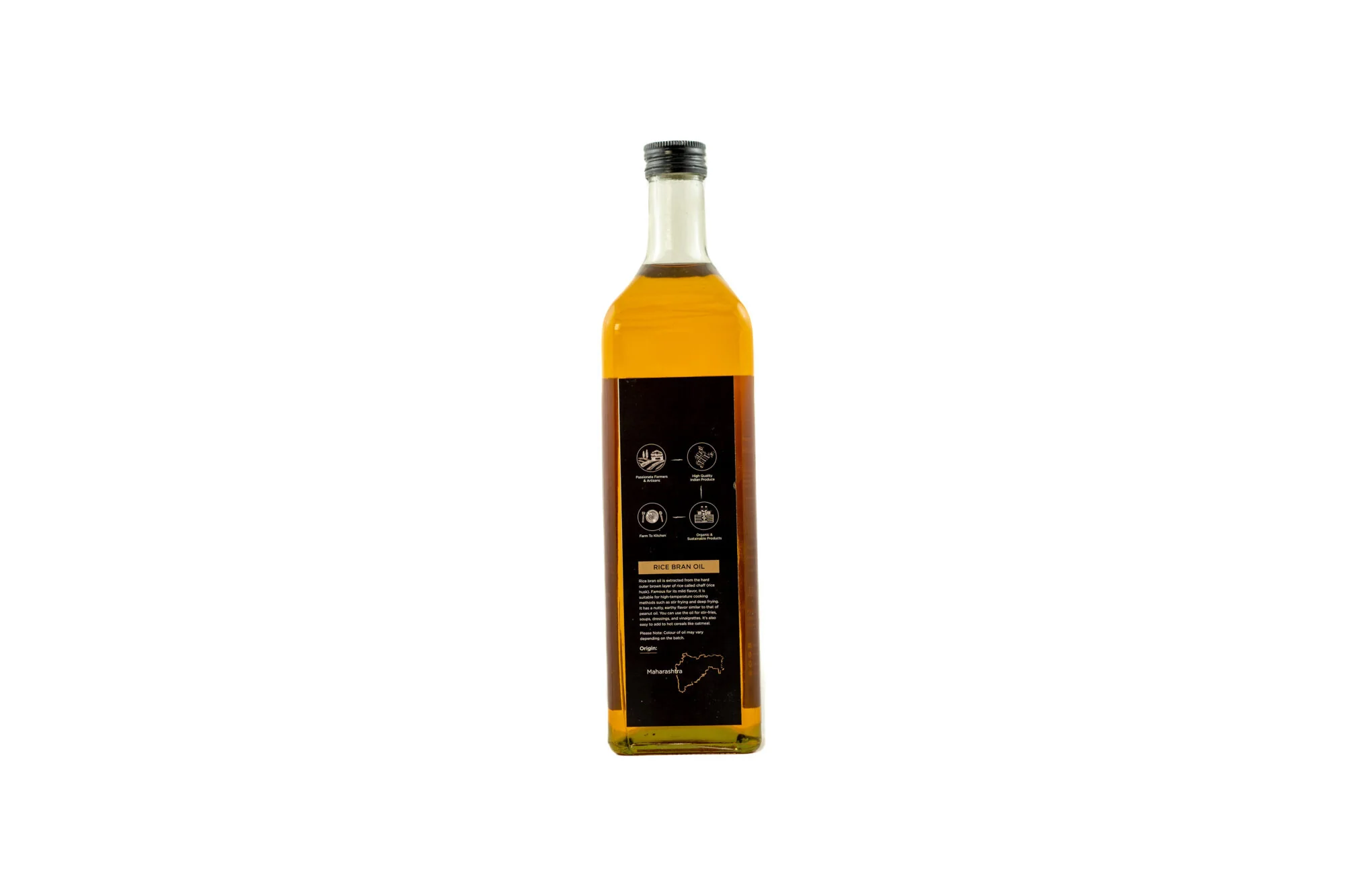 Rice Bran Oil,1L (Cold-Pressed | Edible oil | Suitable for stir frying and deep frying |Nutty, Earthy flavor | Use in Stir-fries, soups, dressings, and vinaigrettes) - Image 4