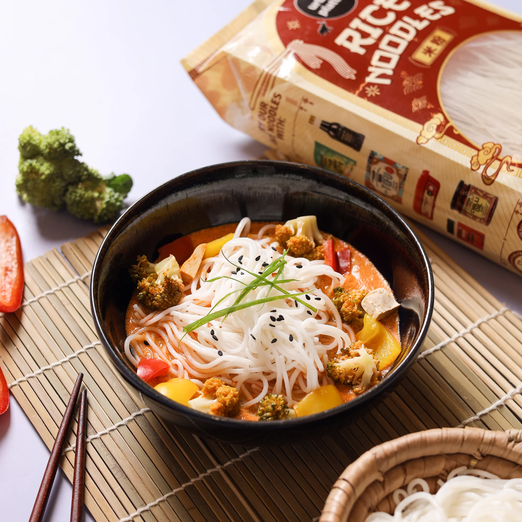 Rice Noodles, 400g (Naturally Gluten-free, Made with Rice Flour, No Additives, Perfect for all Pan Asian Cooking) - Image 6