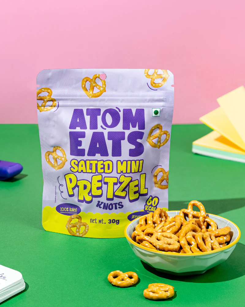 Salted Pretzel Mini Knots,30g (Baked Crunchy Snack, Classic Salted Pretzel,| On-the-Go Snack) - Image 4