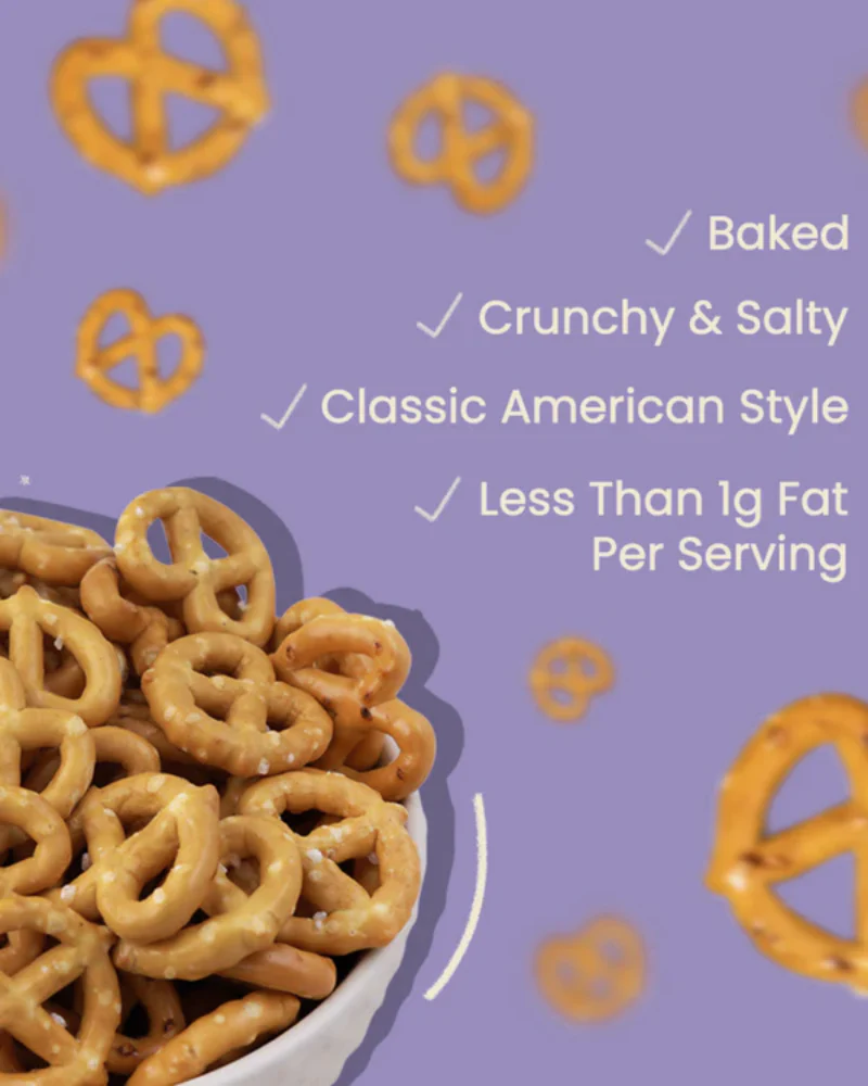 Salted Pretzel Mini Knots,30g (Baked Crunchy Snack, Classic Salted Pretzel,| On-the-Go Snack) - Image 6
