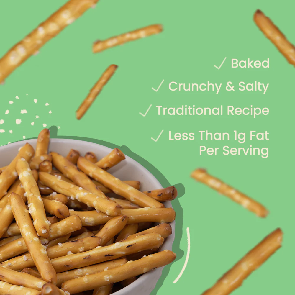 Salted Pretzel Mini Sticks,30g (Baked Crunchy Snack | Low Oil | Classic Salted Pretzel Sticks) - Image 7