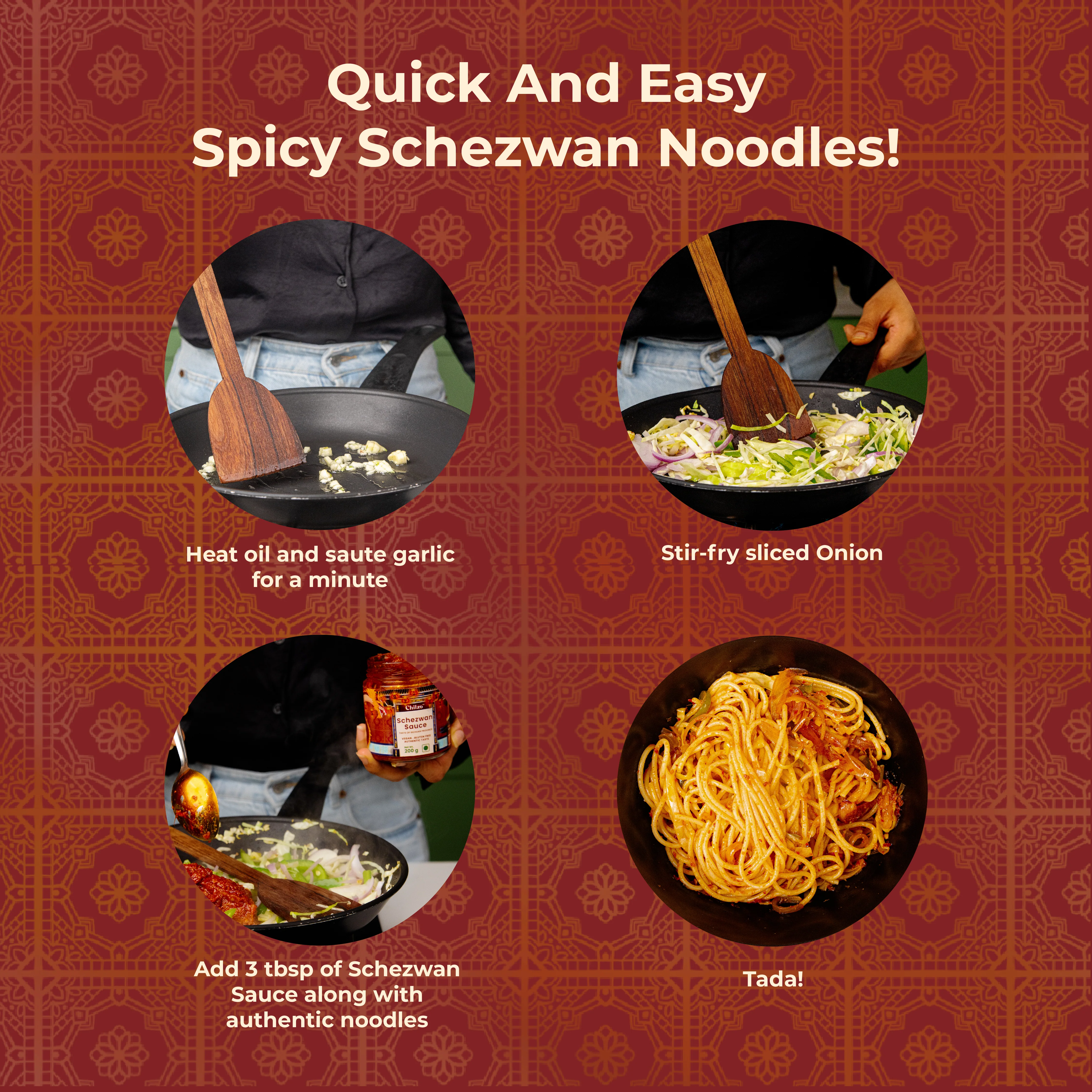 Schezwan Sauce, 200g (No Added Sugar, No MSG, No Artificial Flavors/Colors, Made with Fresh Ingredients, Gluten Free) - Image 7