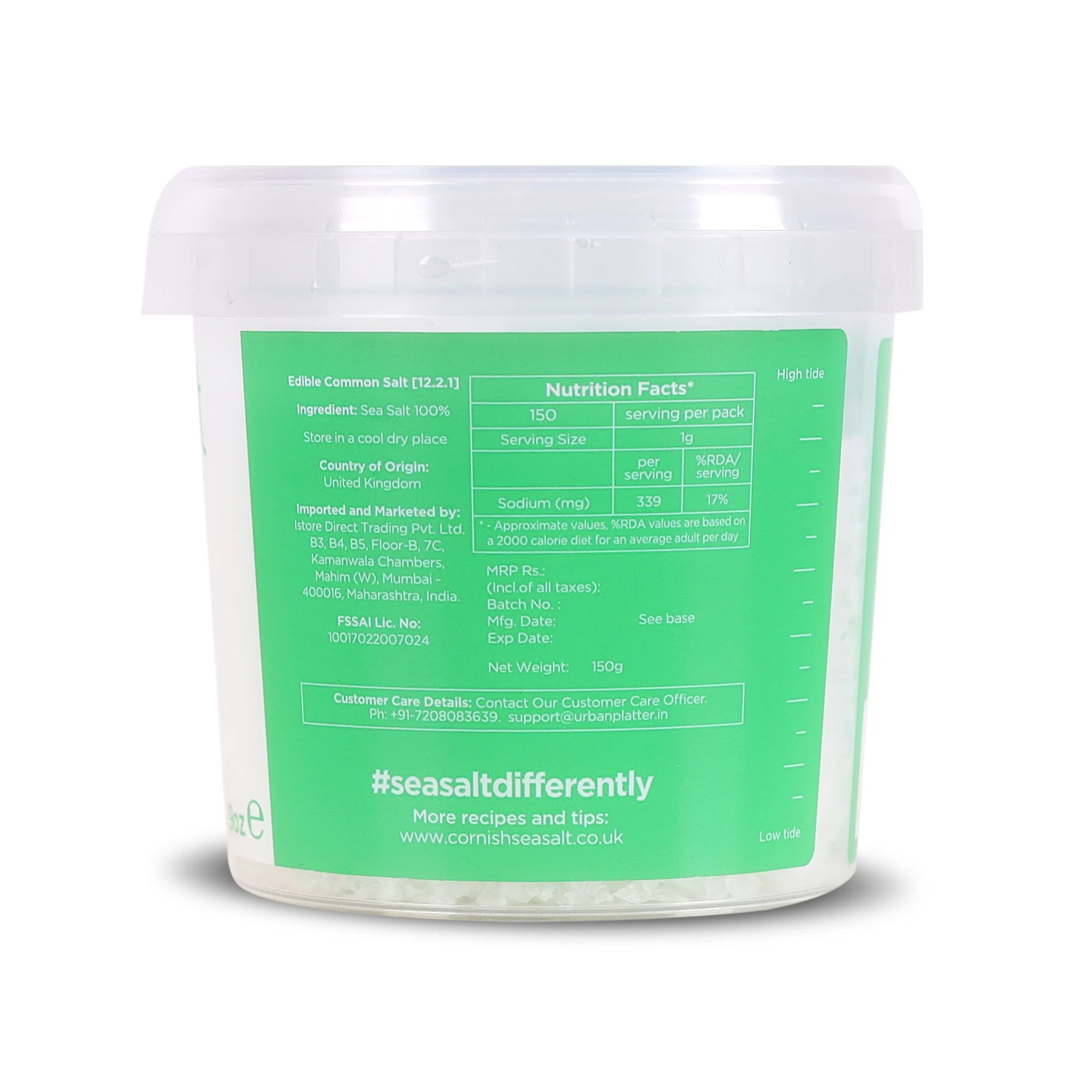 Sea Salt Flakes, 150g, Hand-Harvested Premium Pyramid Salt from Cornwall, Perfect Finishing Touch for Salads & Gourmet Cooking - Image 3