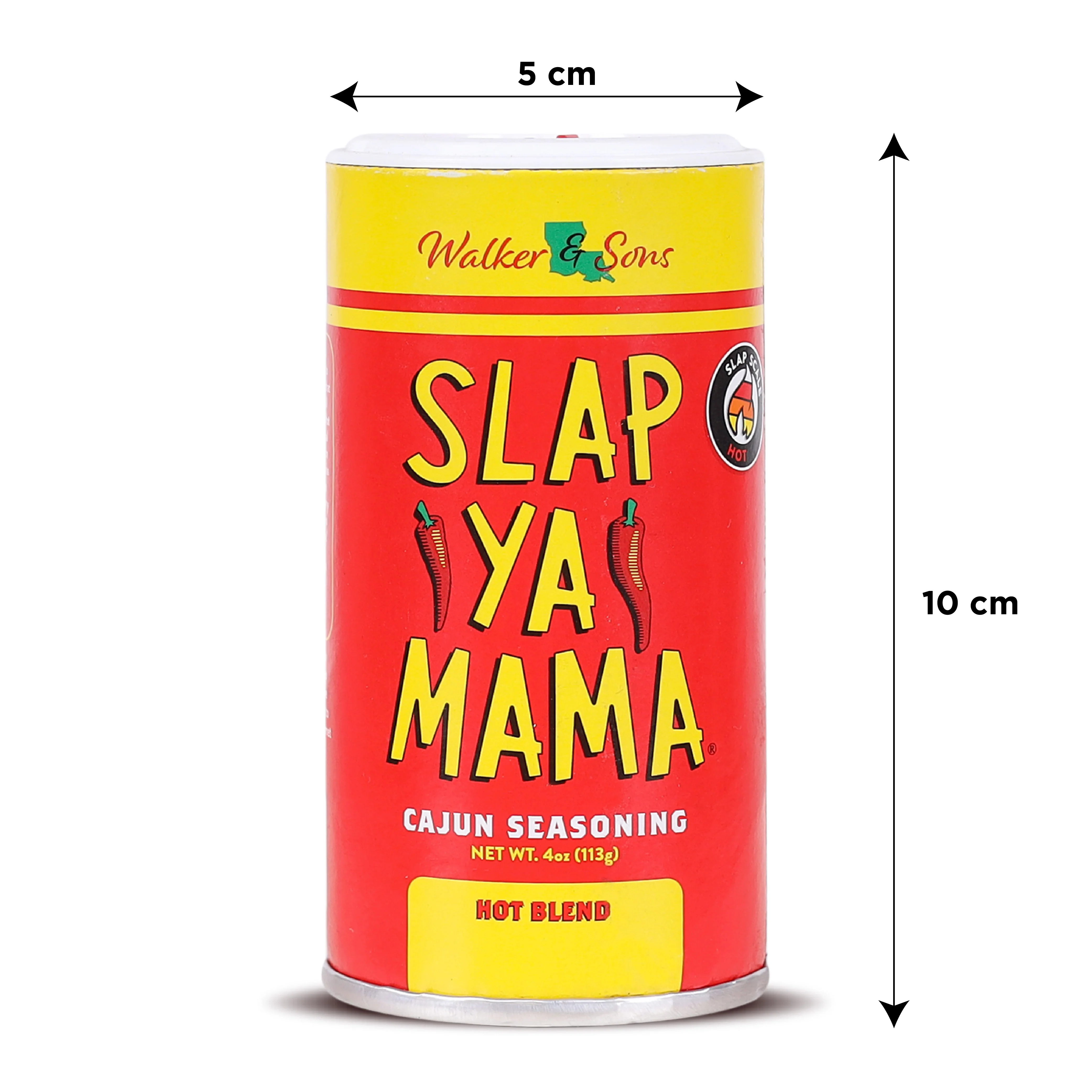 Slap Ya Mama Hot Cajun Seasoning, 113g (Spicy Louisiana-Style Cajun Spice Mix for Everyday Cooking, No MSG, Gluten-free) - Image 4