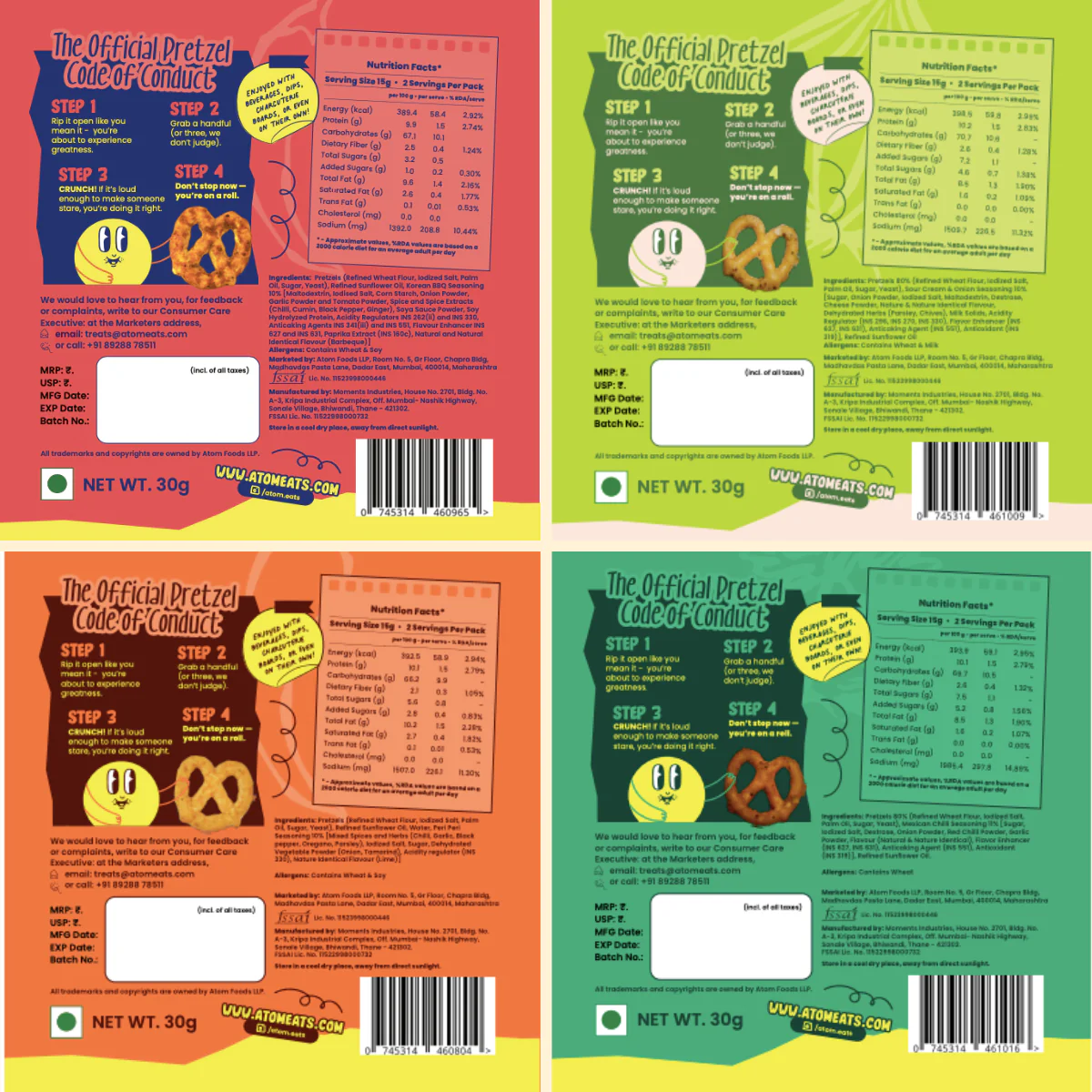 Spicy Variety Pack (Pack of 5 - 30g) - Image 8