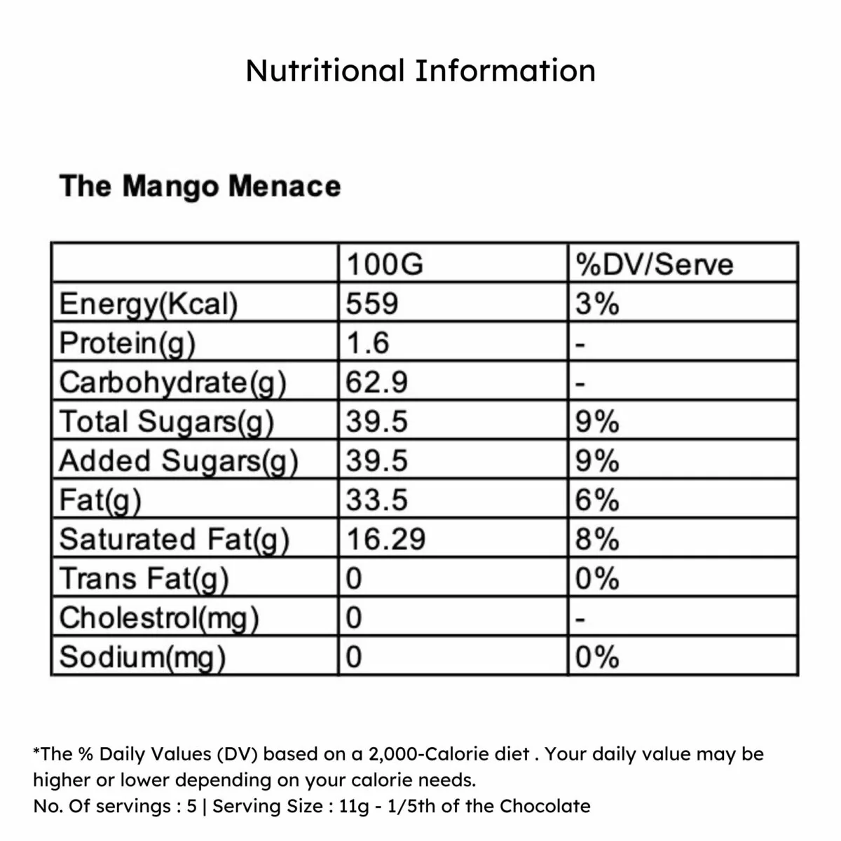 The Mango Menace,55g (55% Dark Chocolate with Tropical Mango Infused Dark Chocolate, Fruity Craft Chocolate, Gourmet Flavoured Chocolate) - Image 3
