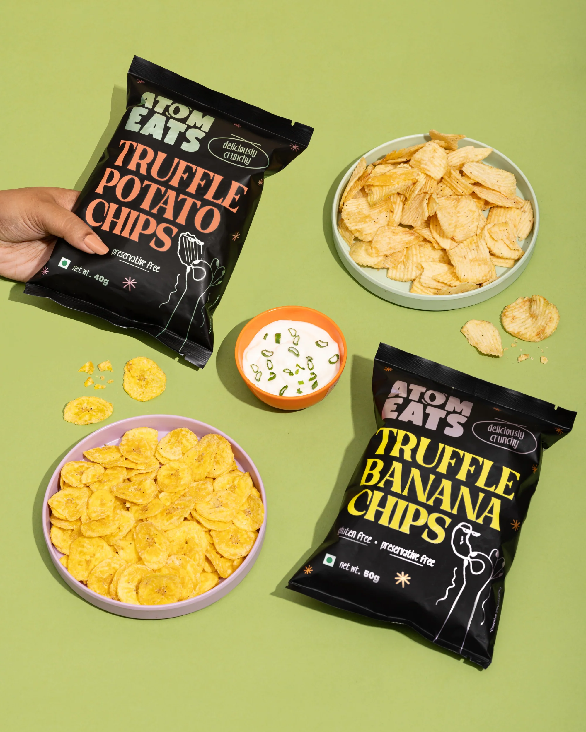 Truffle Banana Chips, 50g (Sweet & Savoury Gourmet Snack, Rich Truffle Flavour, Crispy Banana Chips) - Image 3