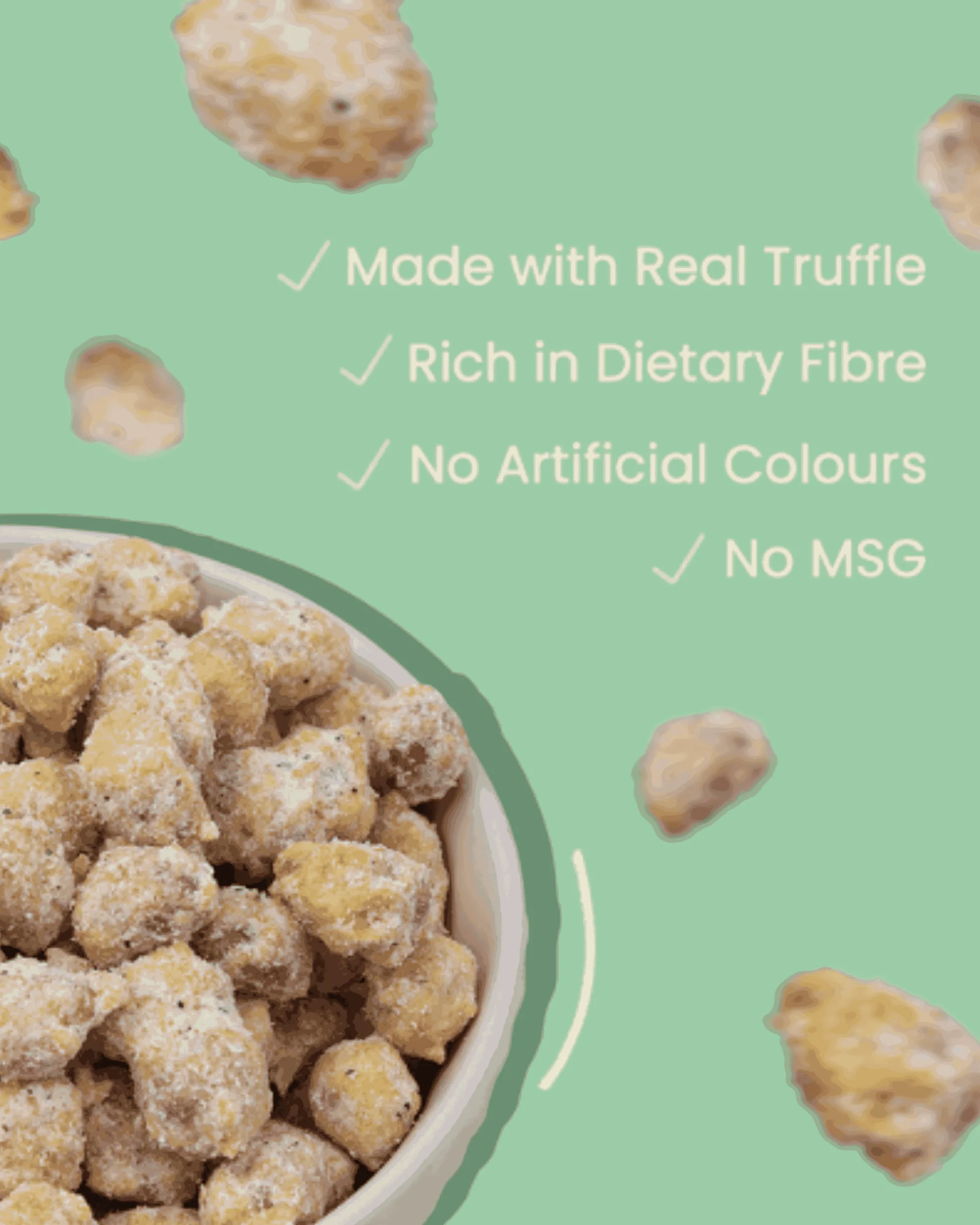 Truffle Peanuts,50g (Gourmet Flavoured Peanuts, Rich Truffle Seasoning, Crunchy & Savoury Snack) - Image 4
