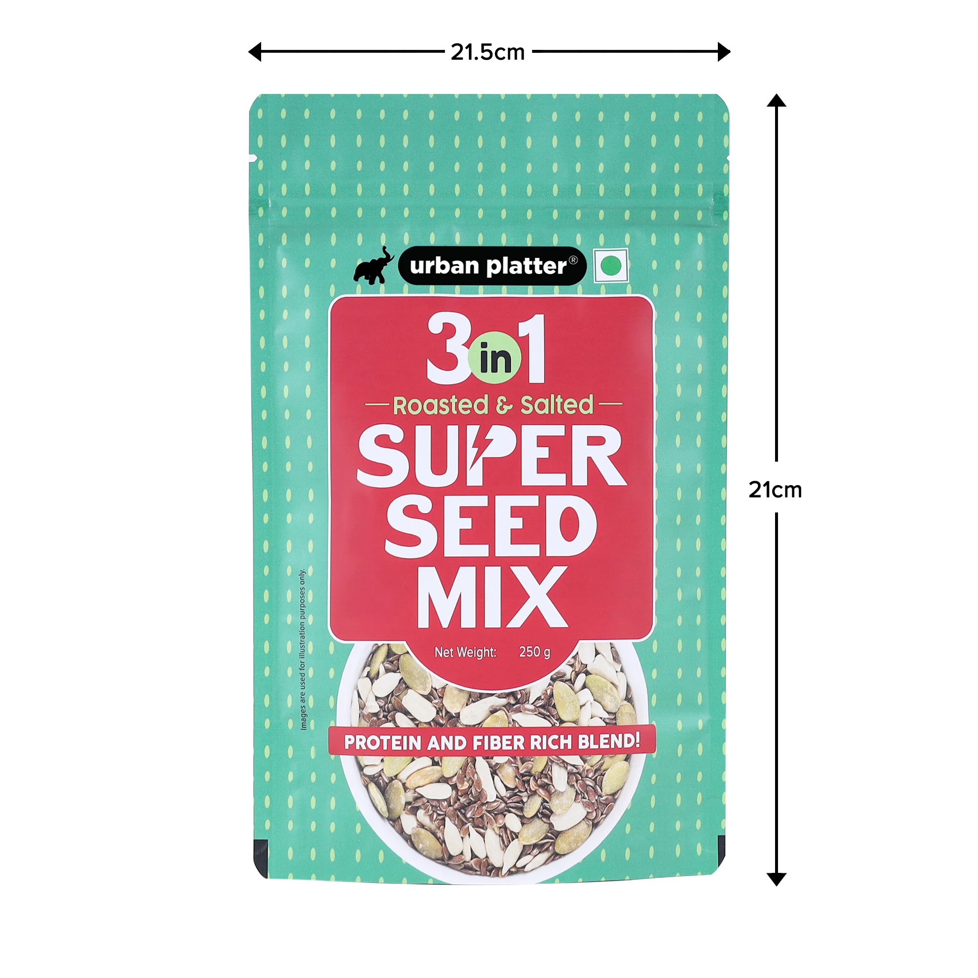 3-in-1 Super Seed Mix, 250g (Roasted and Salted | Sunflower | Pumpkin | Flax Seed) - Image 5